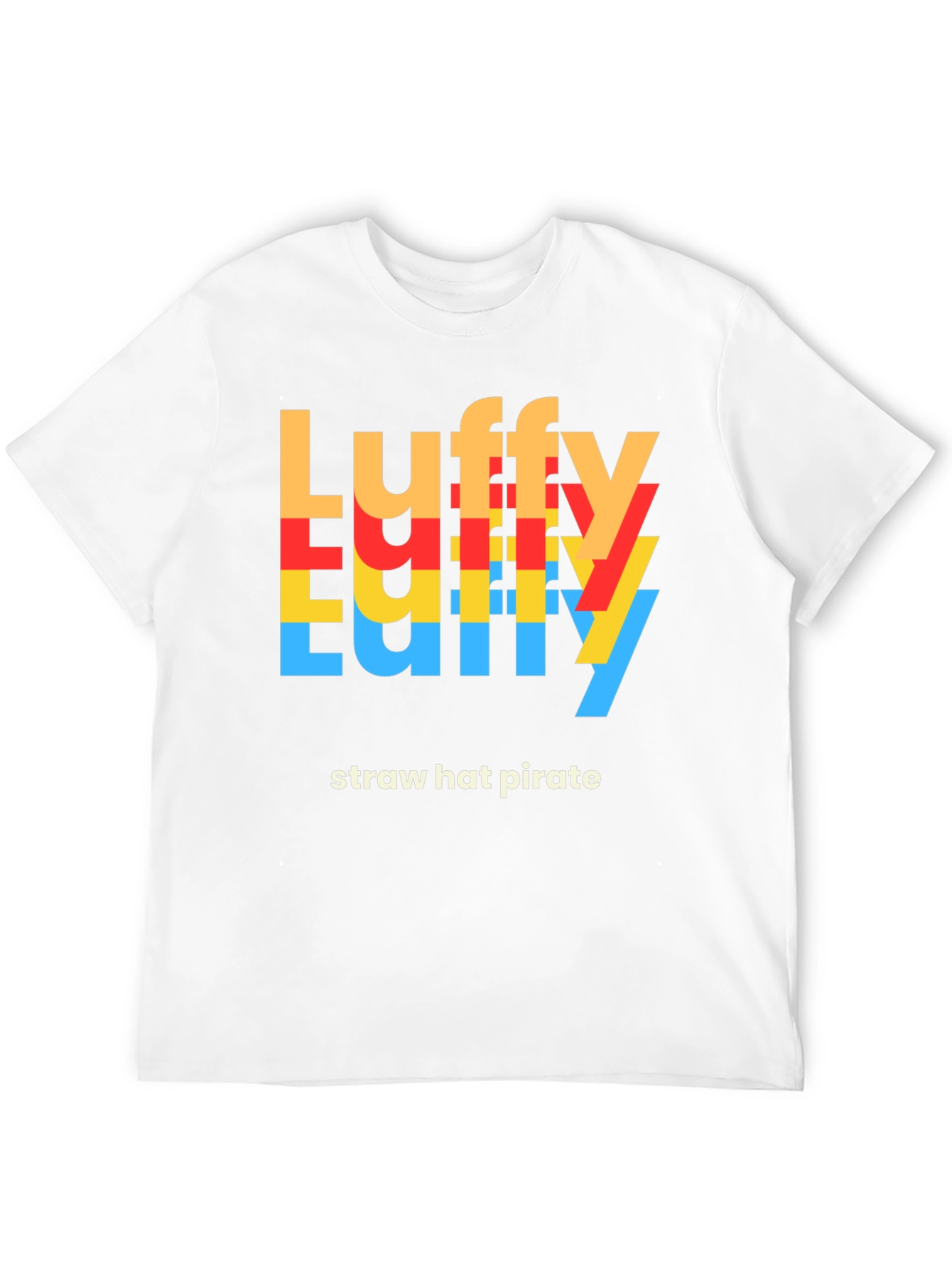 Luffy Straw Hat Pirate Graphic Tee - Black