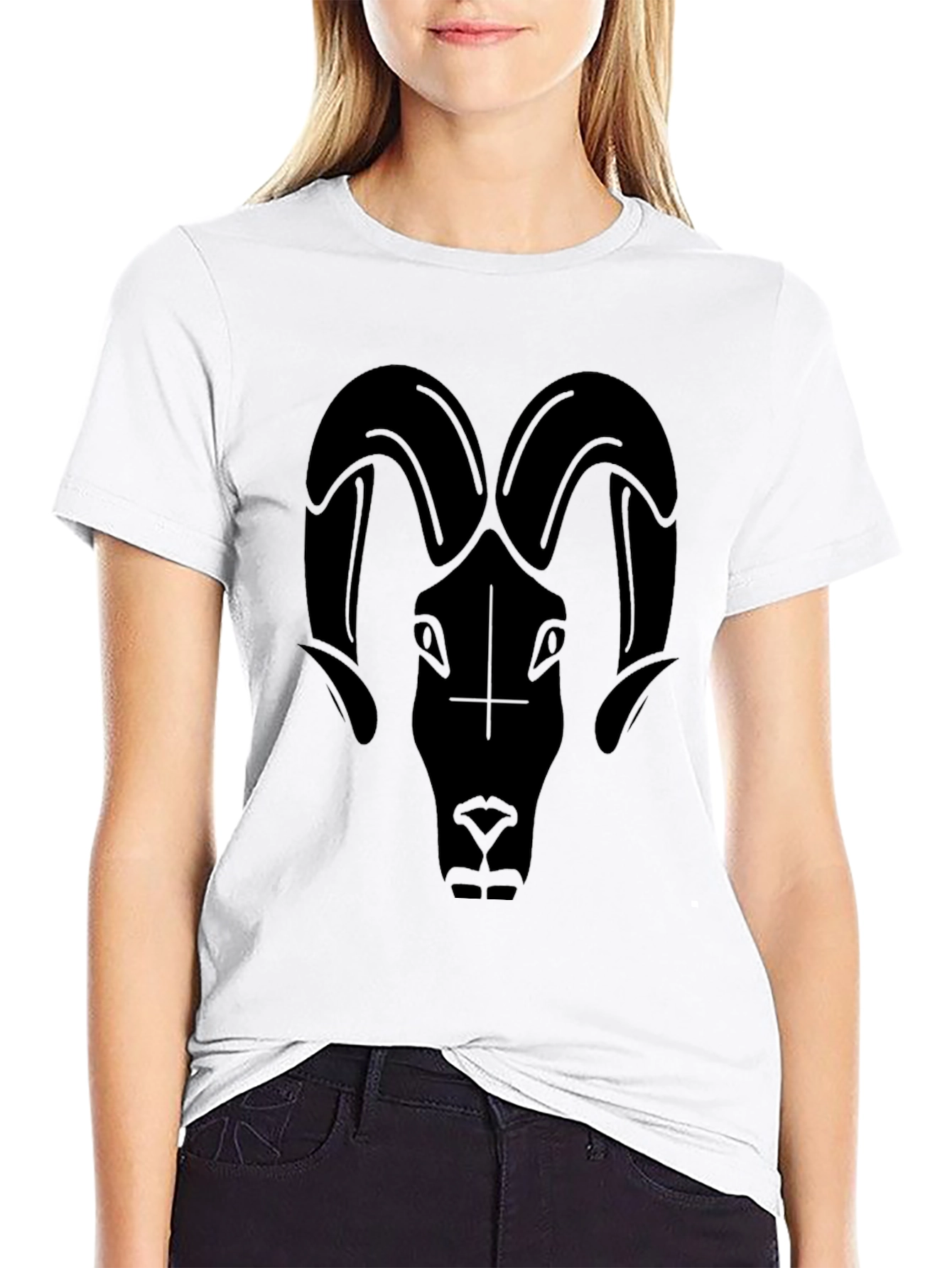 Black Ram Graphic Tee - Bold Statement Shirt