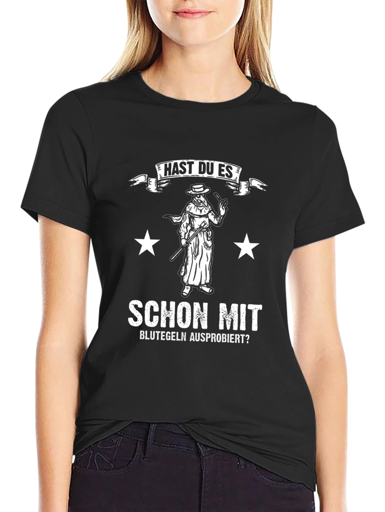 Plague Doctor T-Shirt - Blutegeln Ausprobiert?