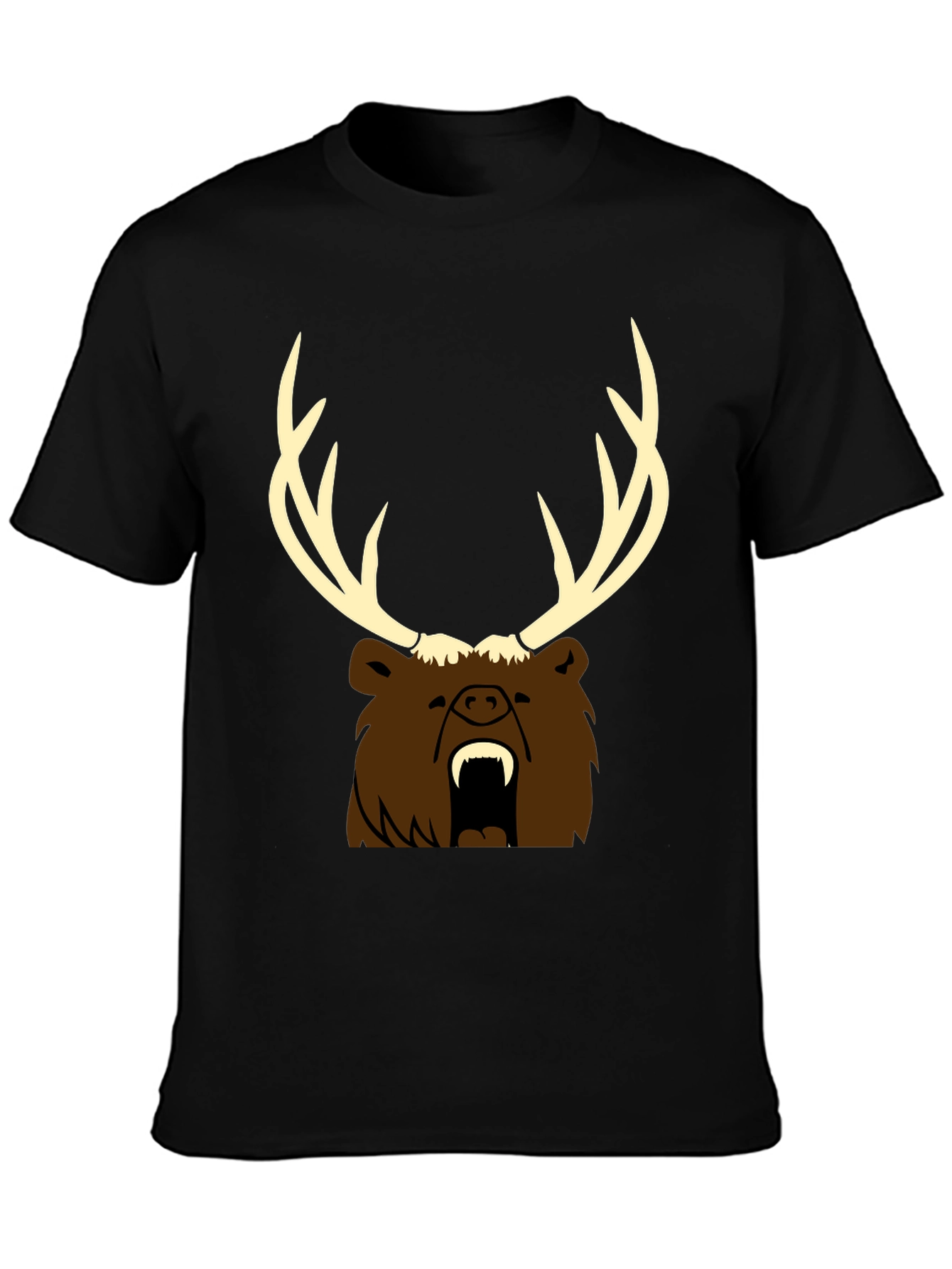 Bear with Antlers Graphic Tee