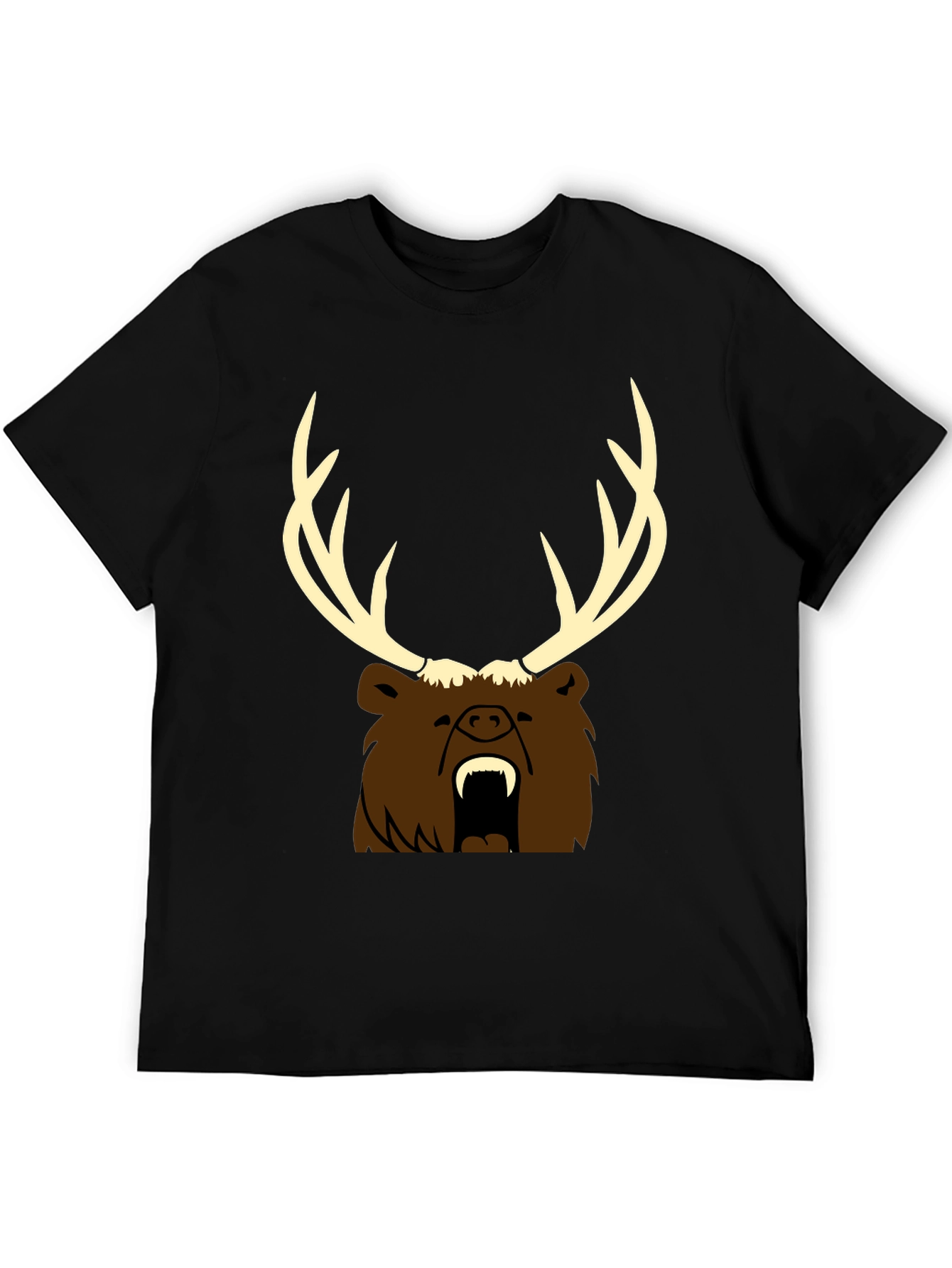 Bear with Antlers Graphic Tee