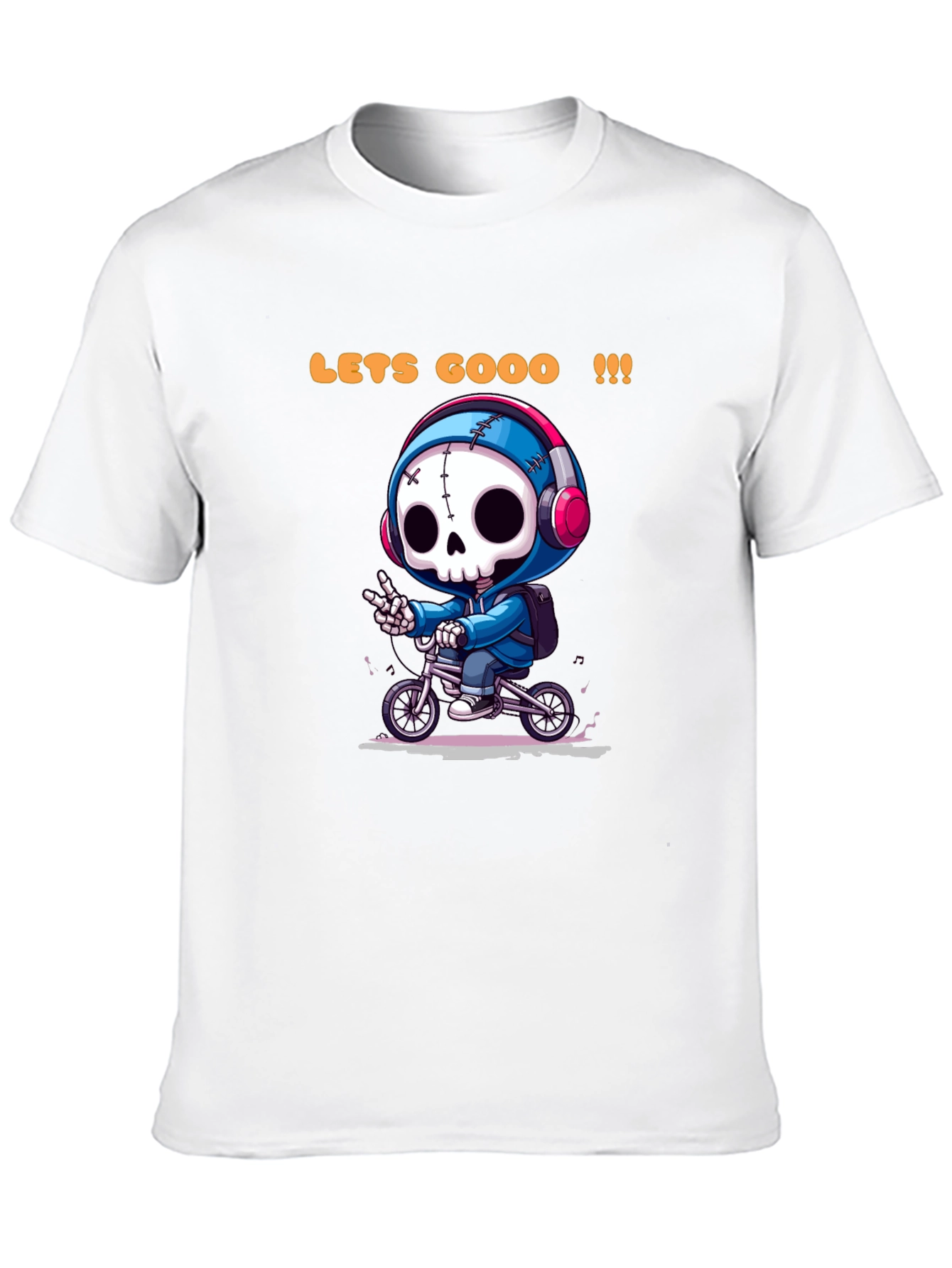 Cool Skeleton Rider Graphic Tee