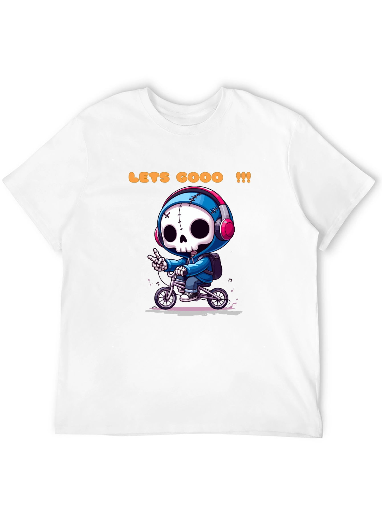 Cool Skeleton Rider Graphic Tee