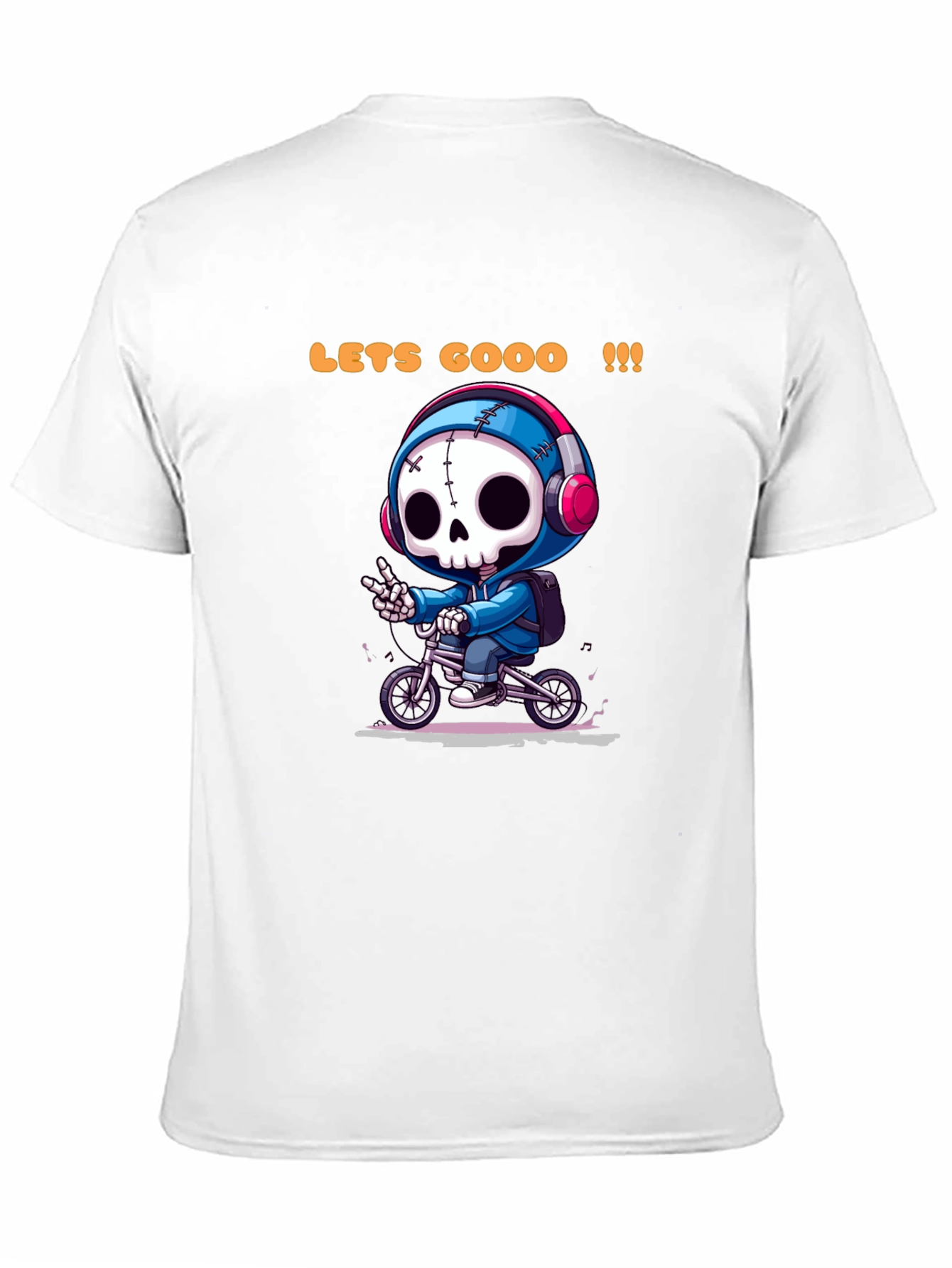 Cool Skeleton Rider Graphic Tee