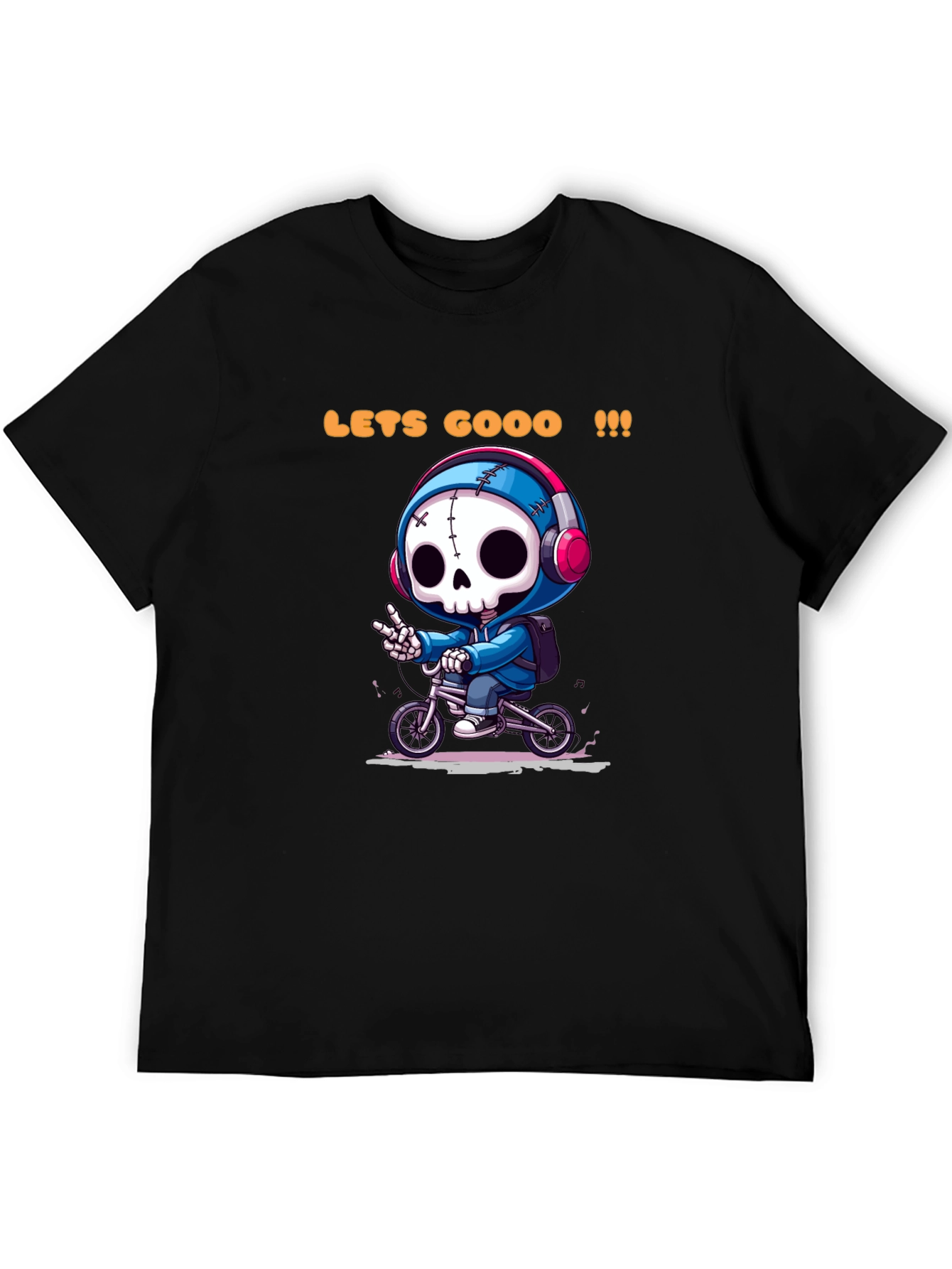Cool Skeleton Rider Graphic Tee