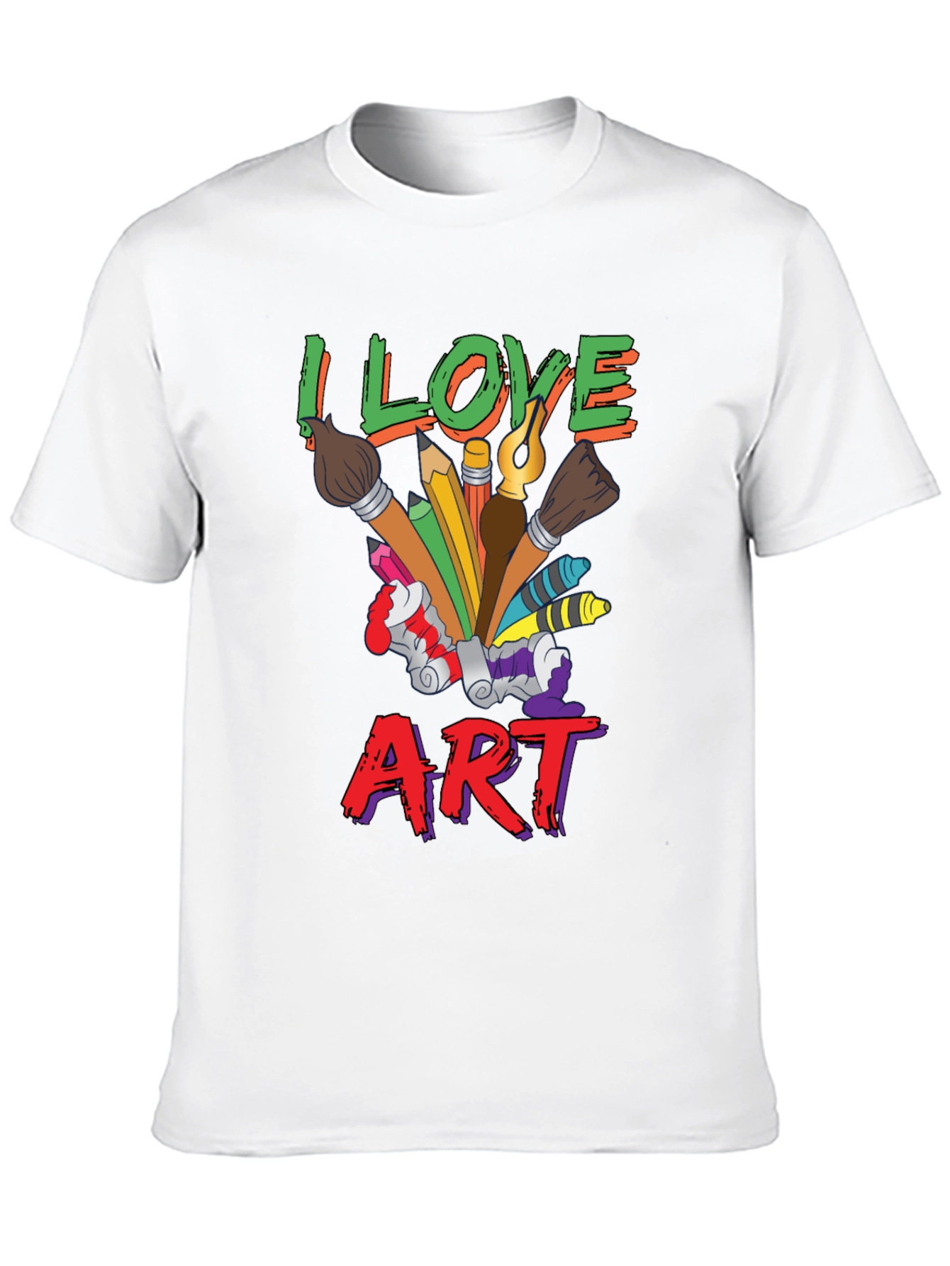 I Love Art T-Shirt Artist Graphic Tee