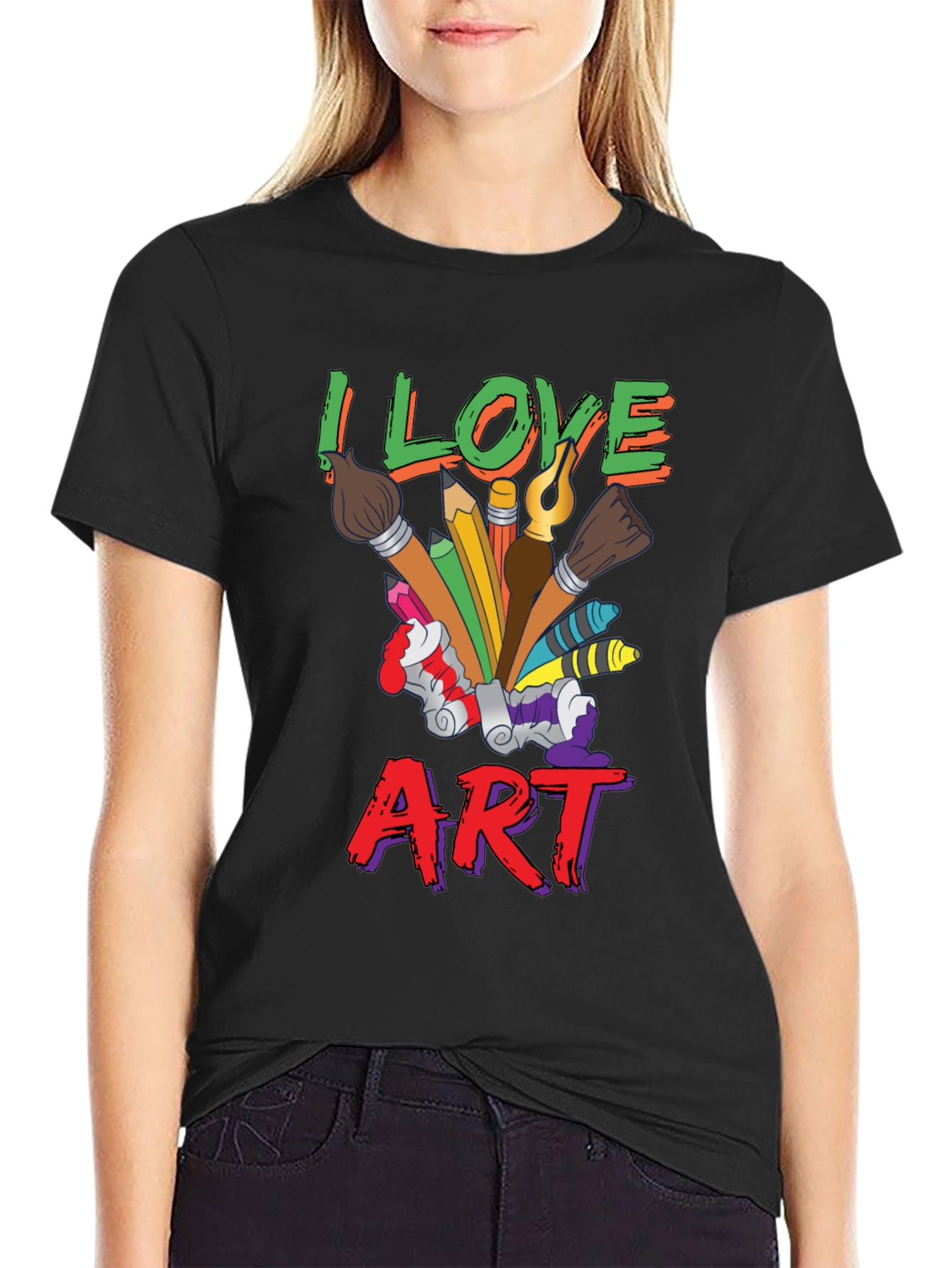 I Love Art T-Shirt Artist Graphic Tee
