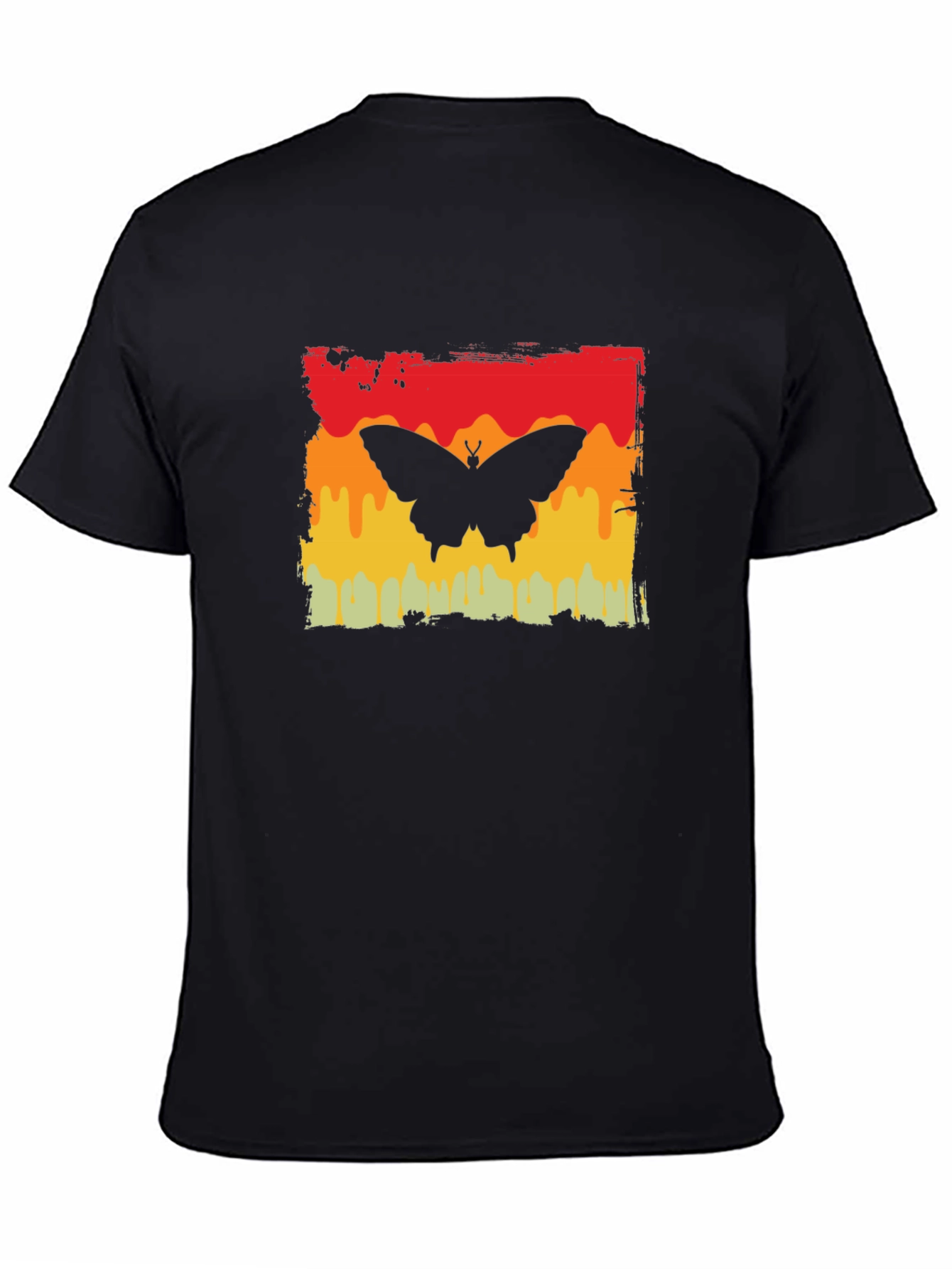 Butterfly Graphic Tee - Retro Sunset Design