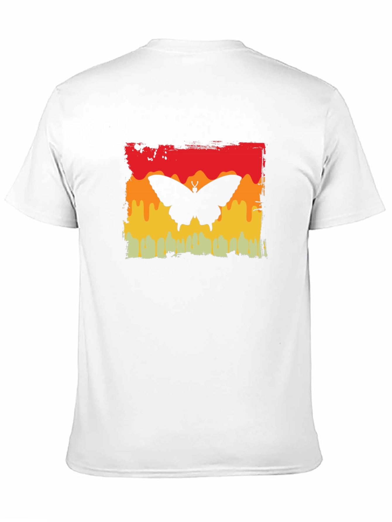 Butterfly Graphic Tee - Retro Sunset Design