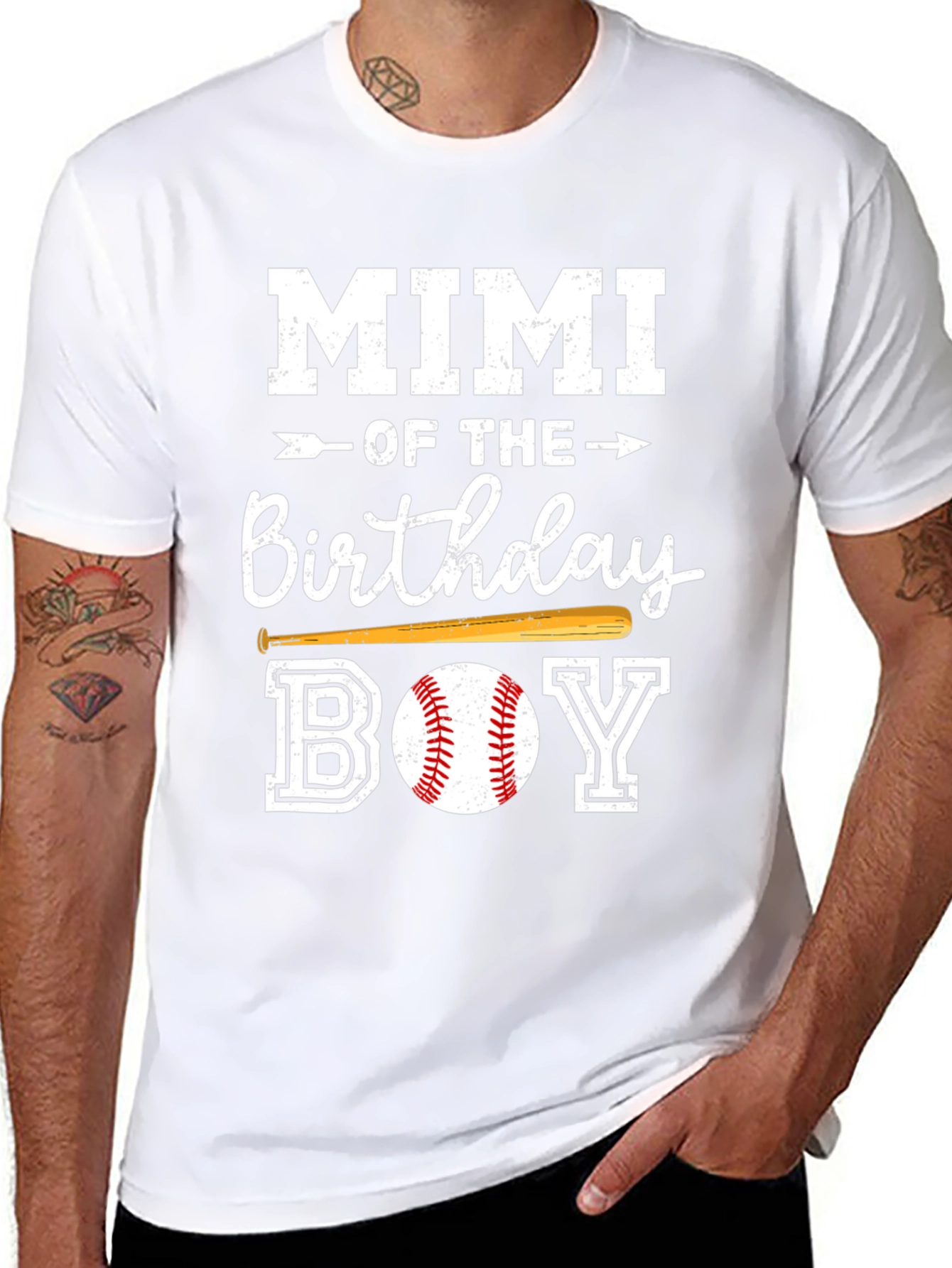 Mimi of the Birthday Boy Baseball T-Shirt