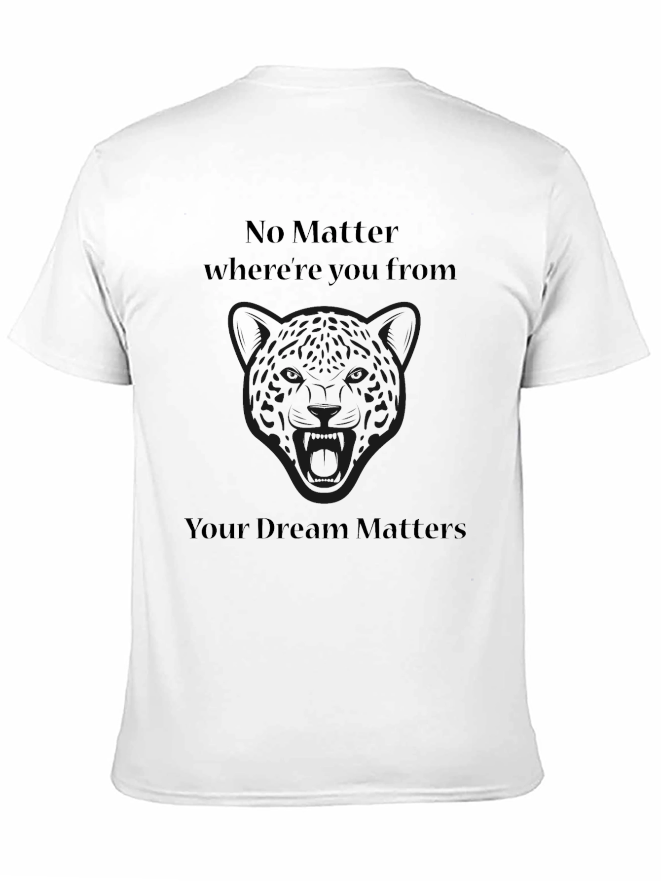 Inspirational Black T-Shirt - Dream Matters