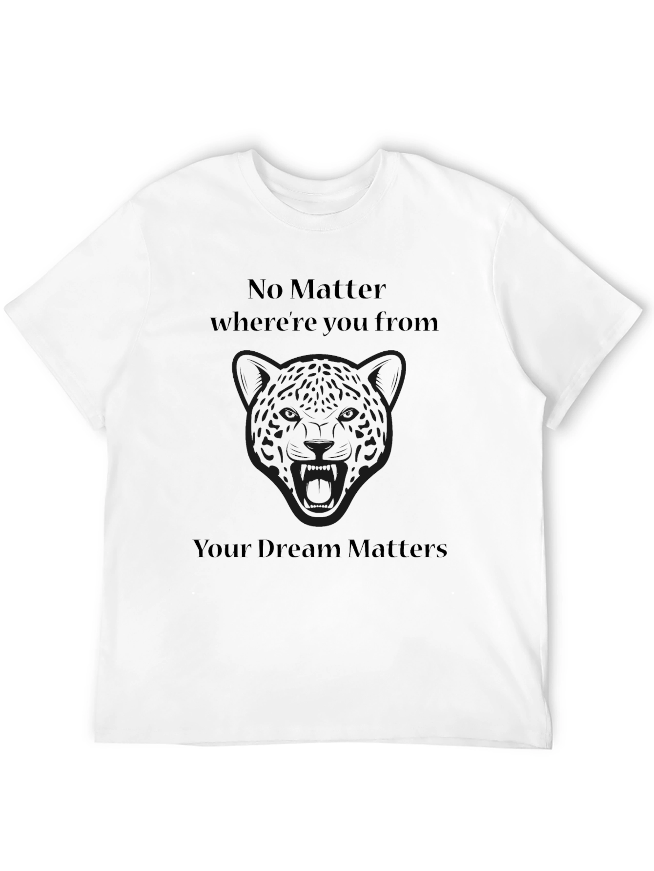Inspirational Black T-Shirt - Dream Matters