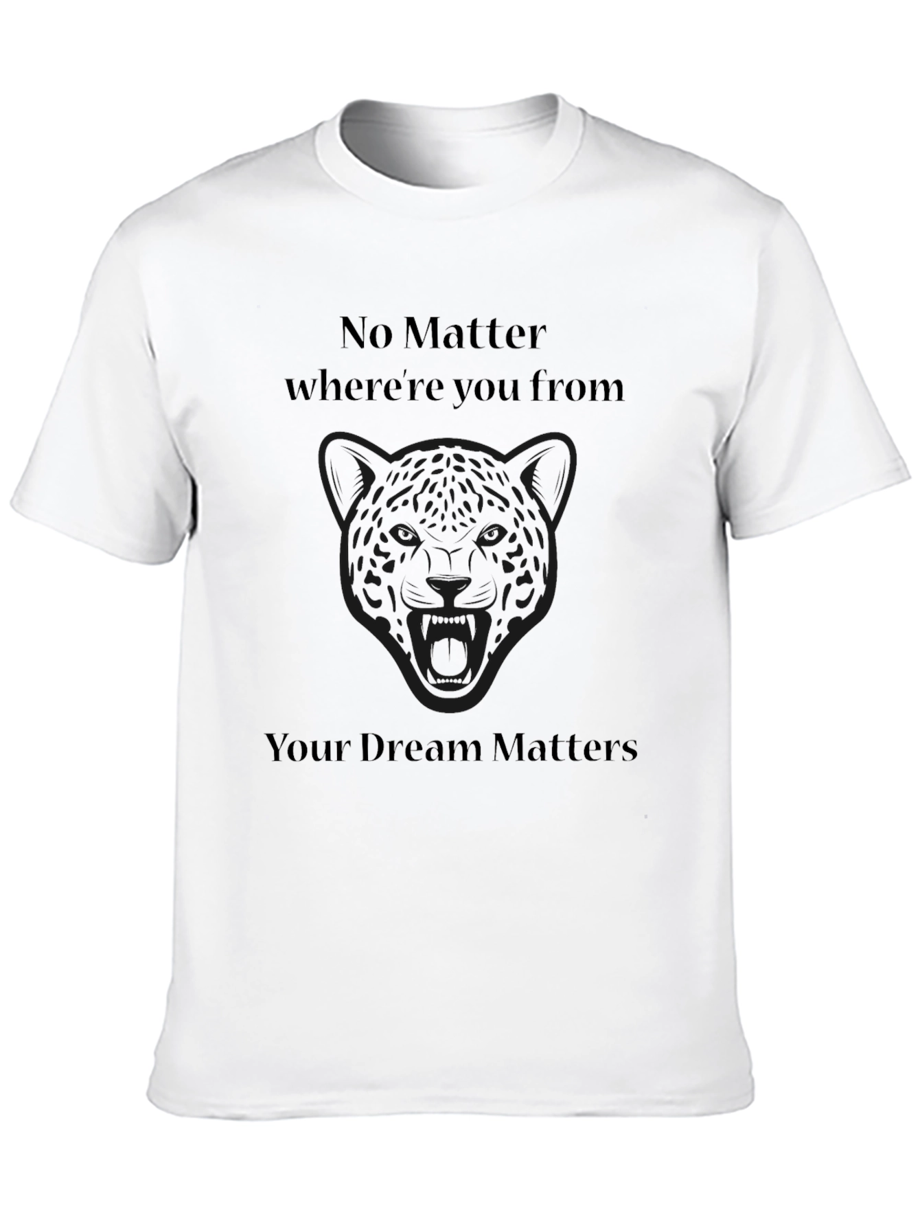Inspirational Black T-Shirt - Dream Matters