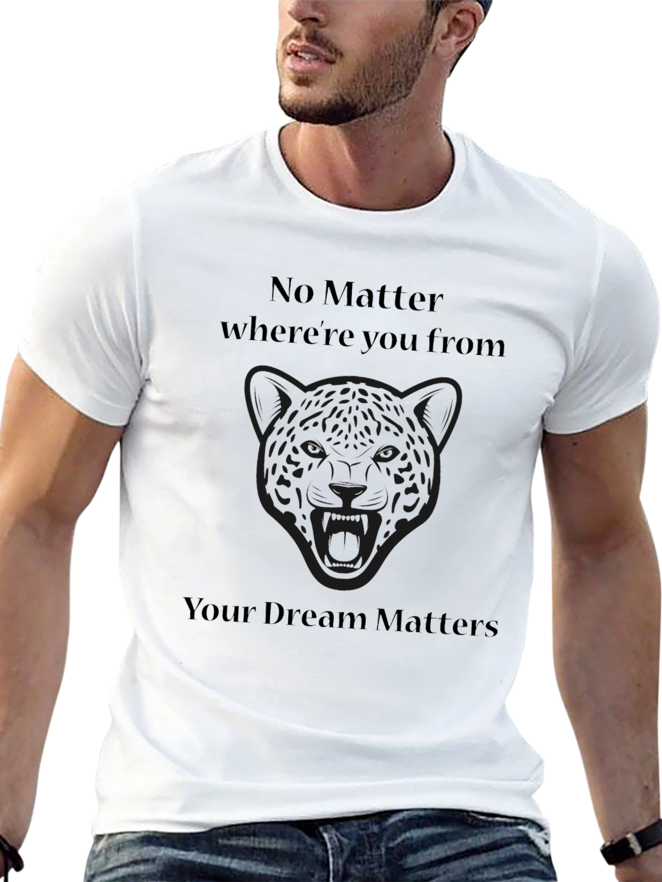 Inspirational Black T-Shirt - Dream Matters