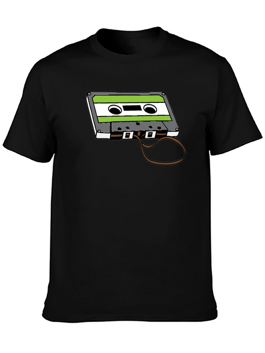 Retro Cassette Tape Graphic Tee - Vintage Music Lover Shirt