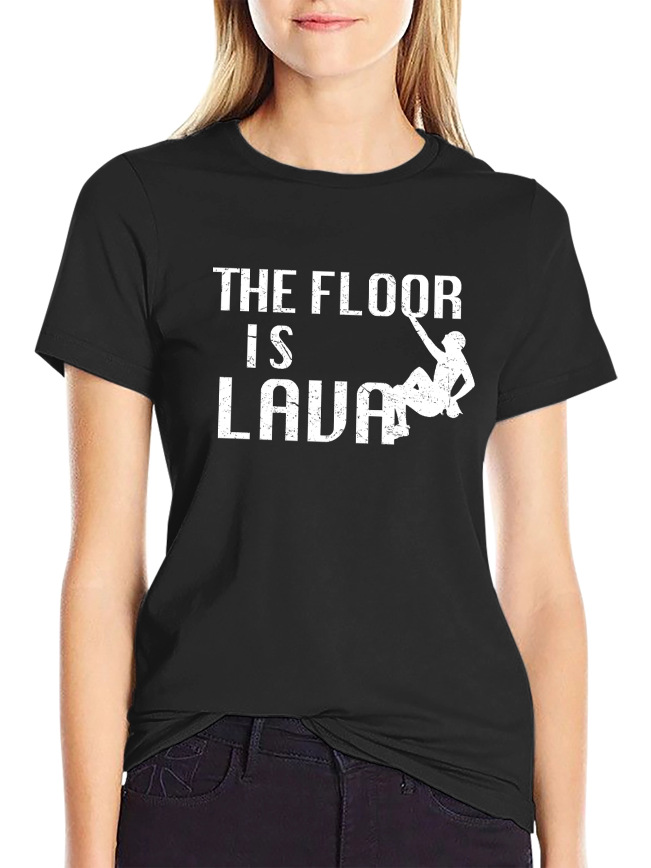 The Floor is Lava Black T-Shirt