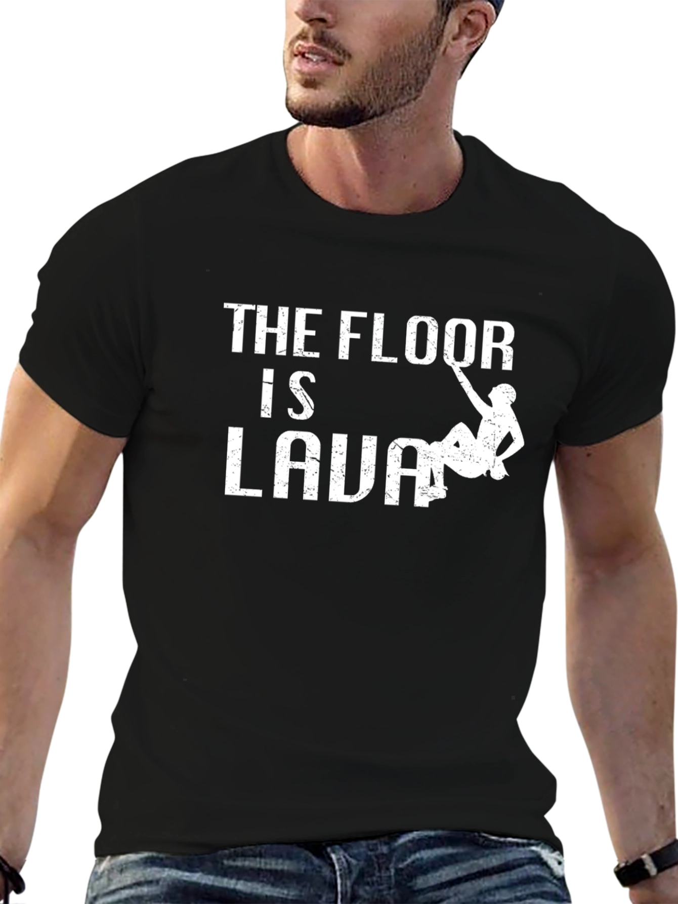 The Floor is Lava Black T-Shirt