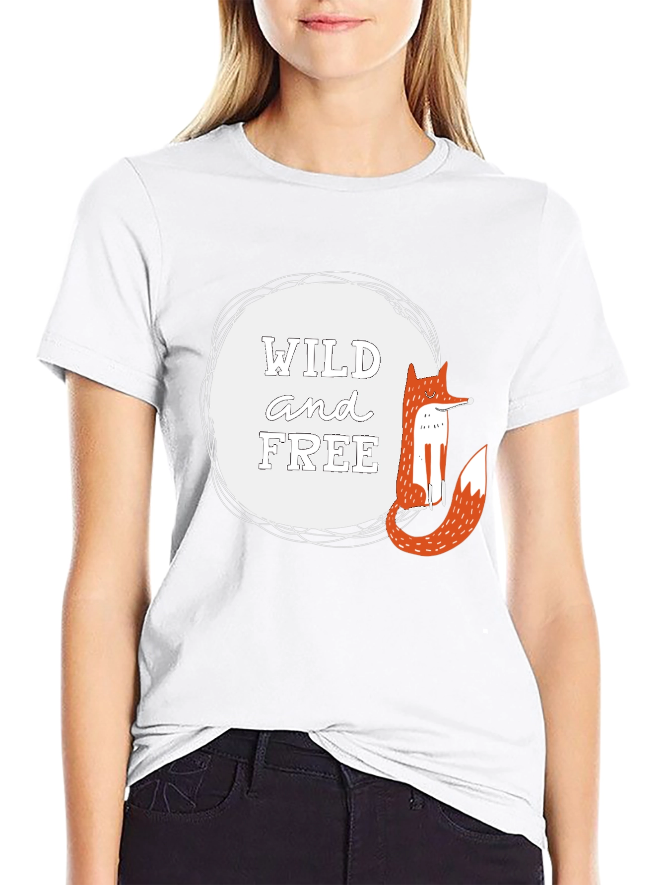 Wild and Free Fox Graphic Tee