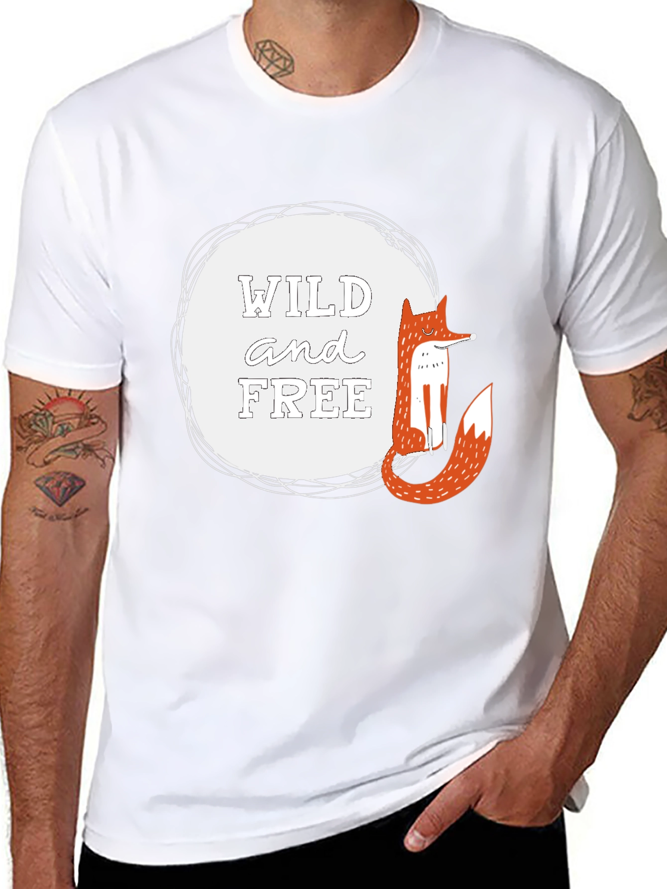 Wild and Free Fox Graphic Tee