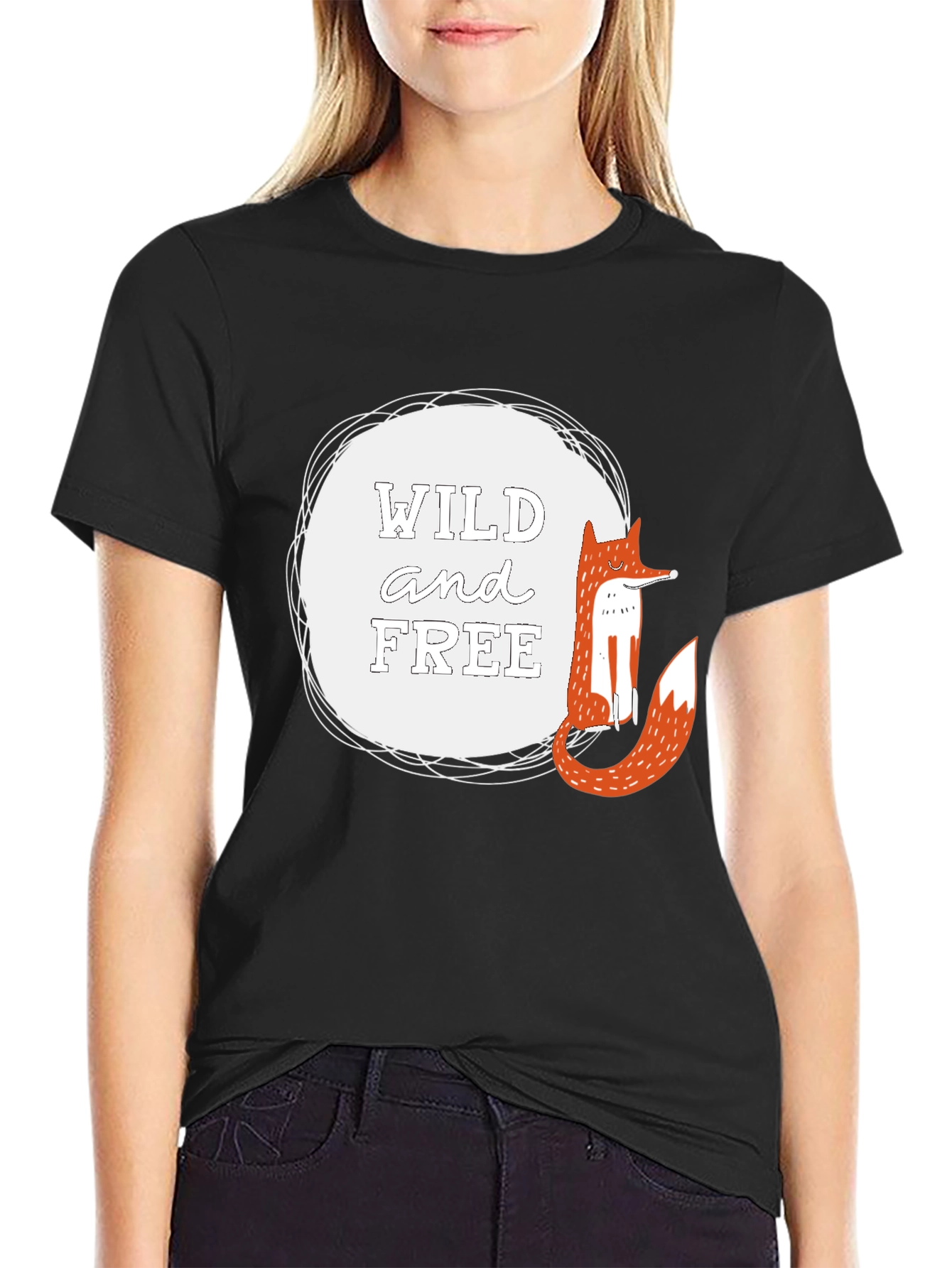 Wild and Free Fox Graphic Tee