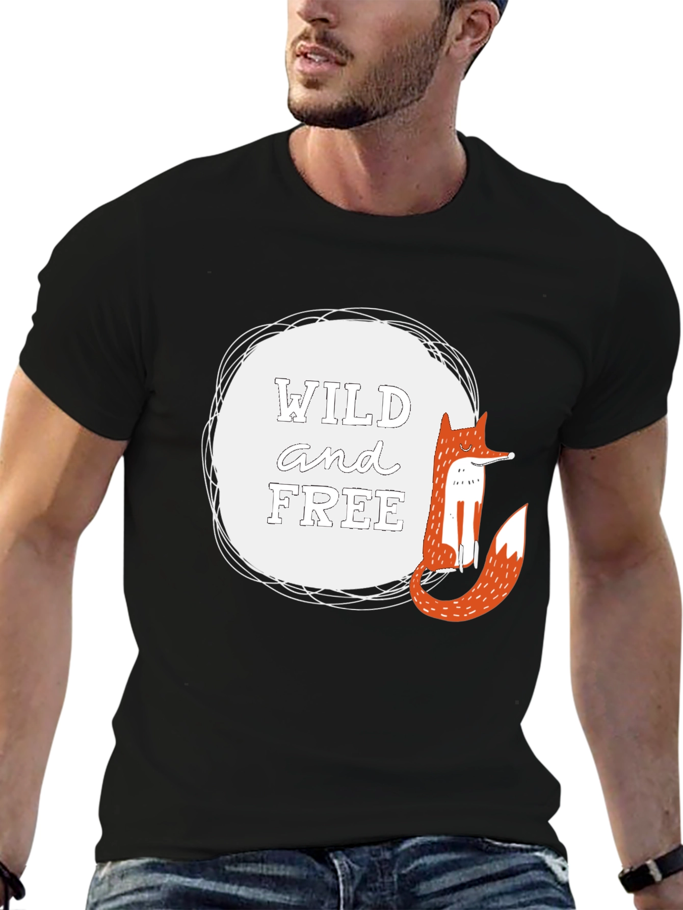 Wild and Free Fox Graphic Tee