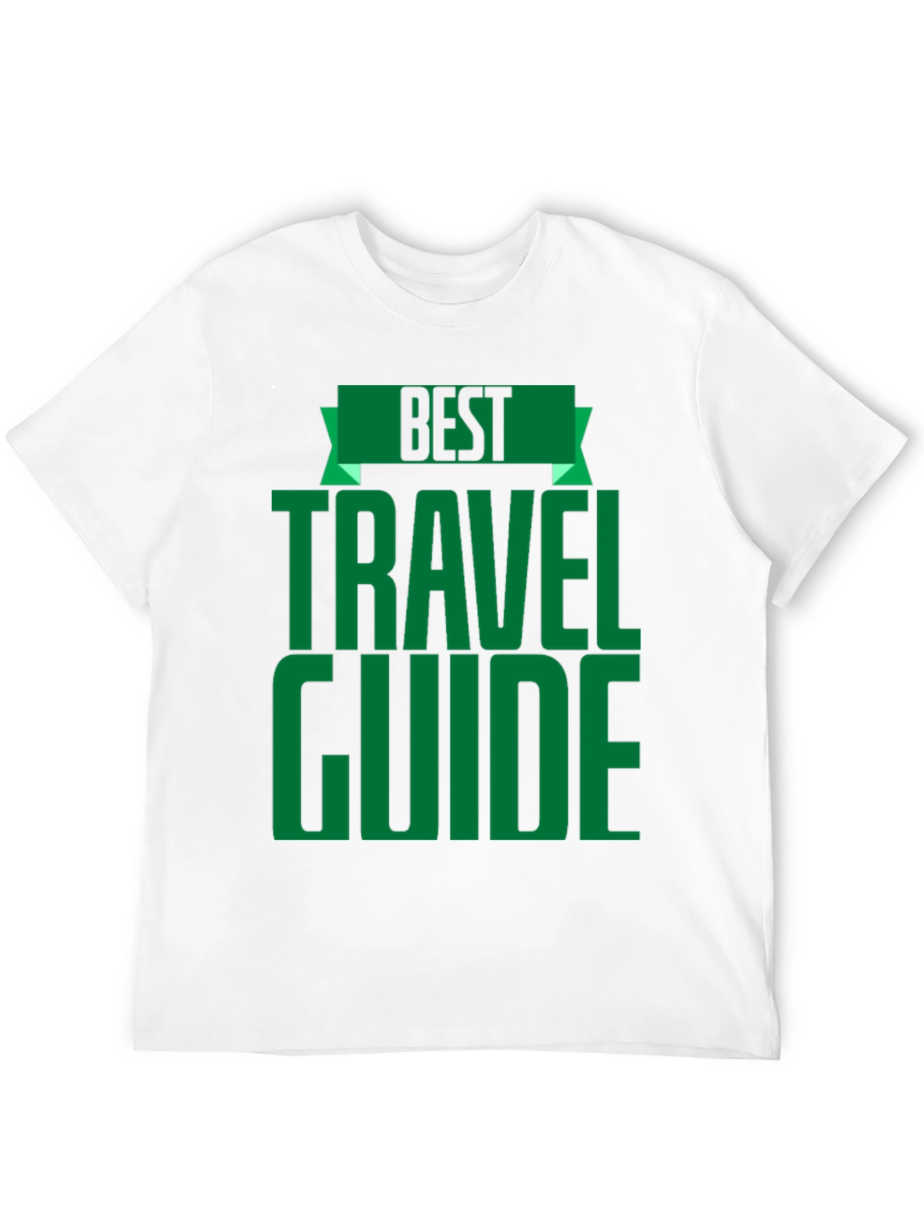 Best Travel Guide T-Shirt - Black Crew Neck Tee