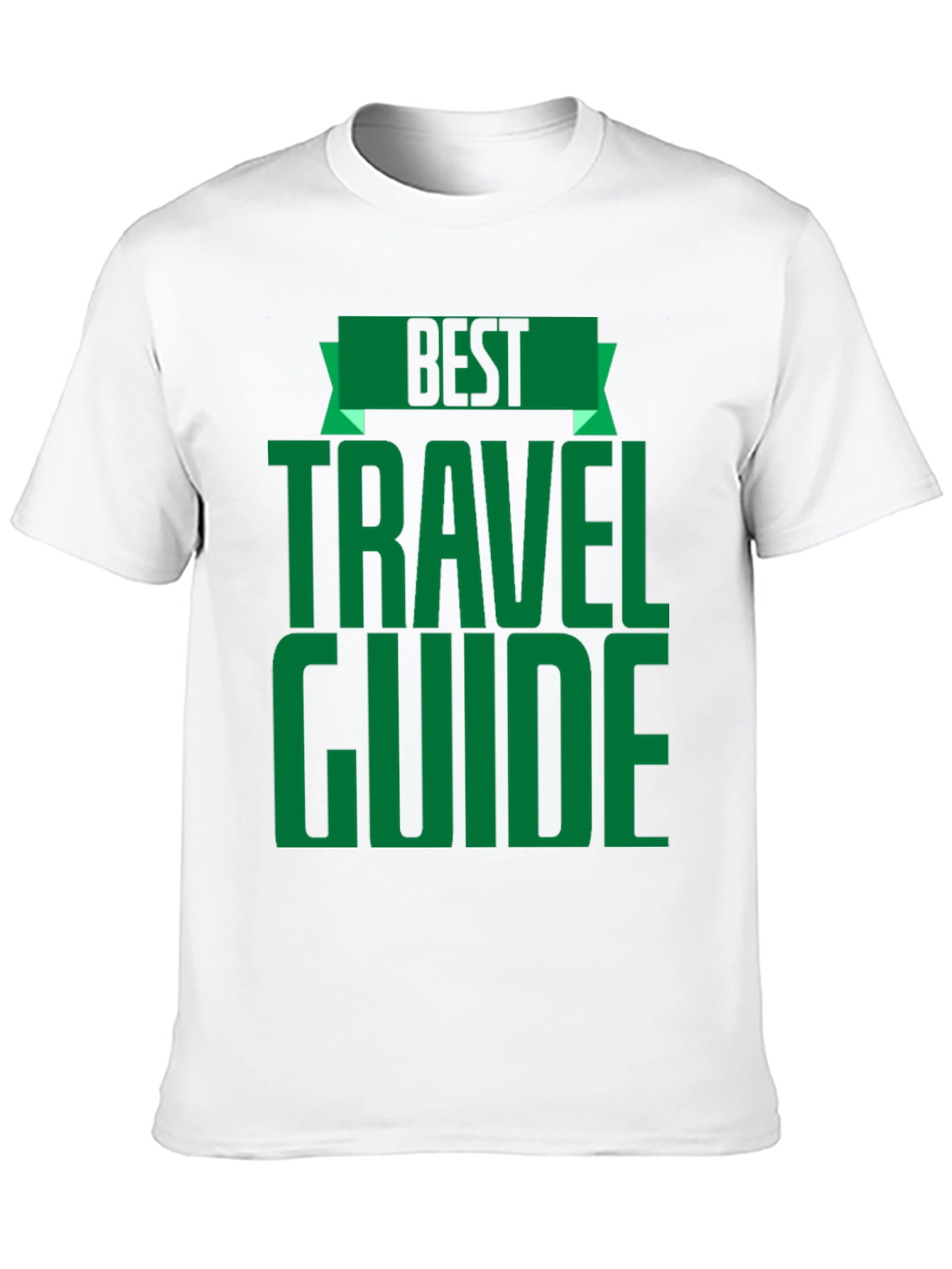 Best Travel Guide T-Shirt - Black Crew Neck Tee