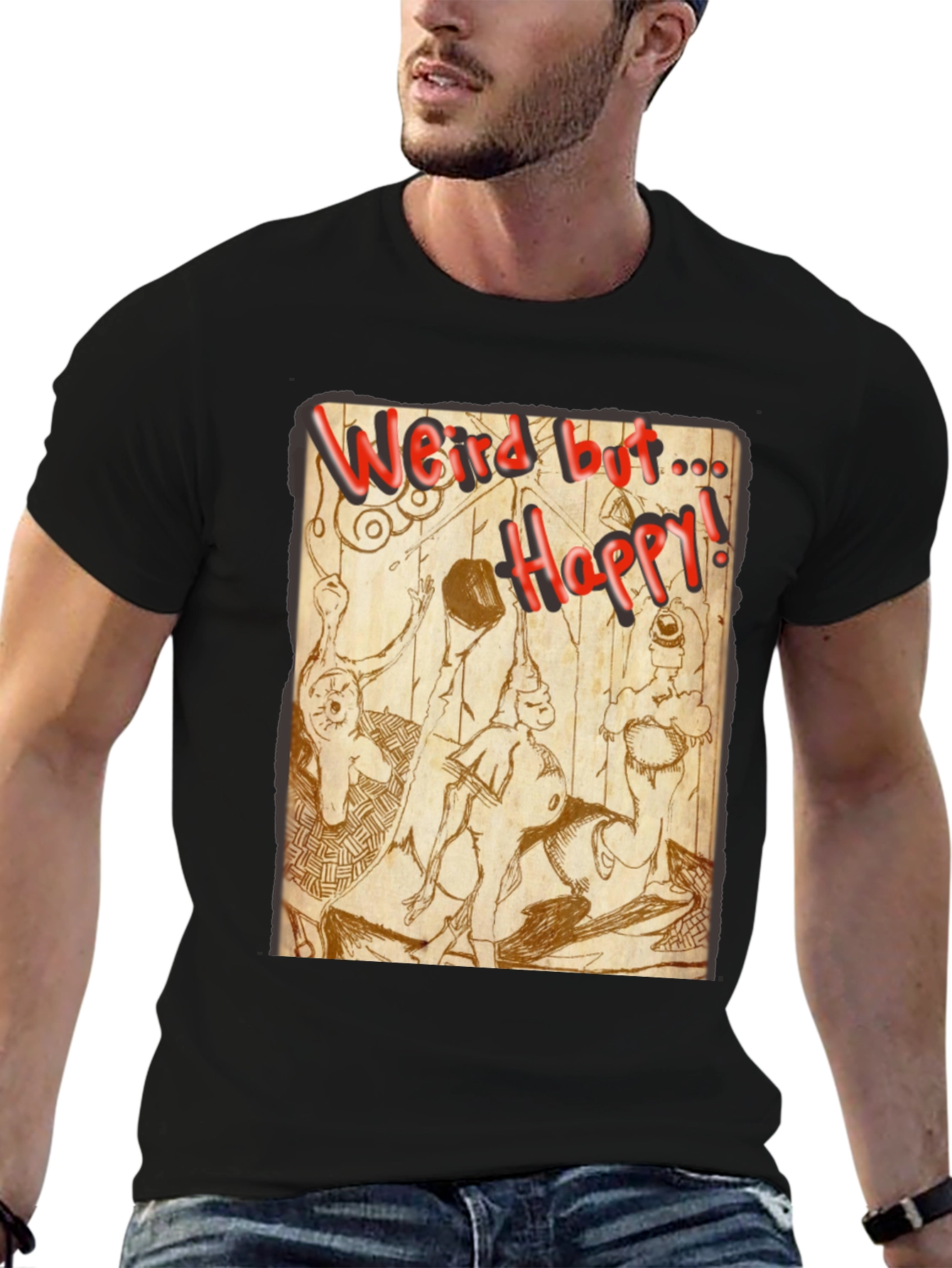 Weird But Happy Graphic Tee