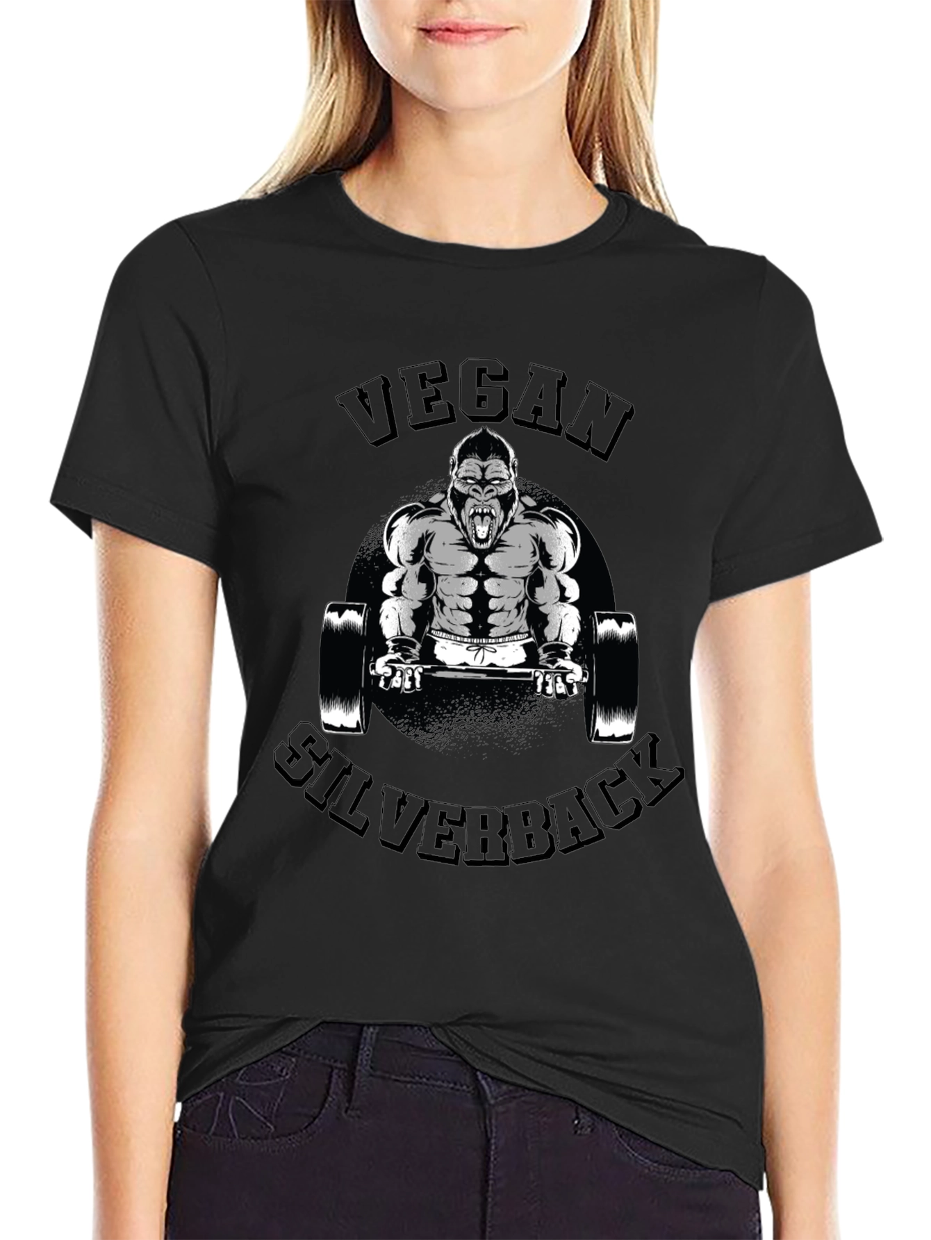 Vegan Silverback Gorilla Gym T-Shirt