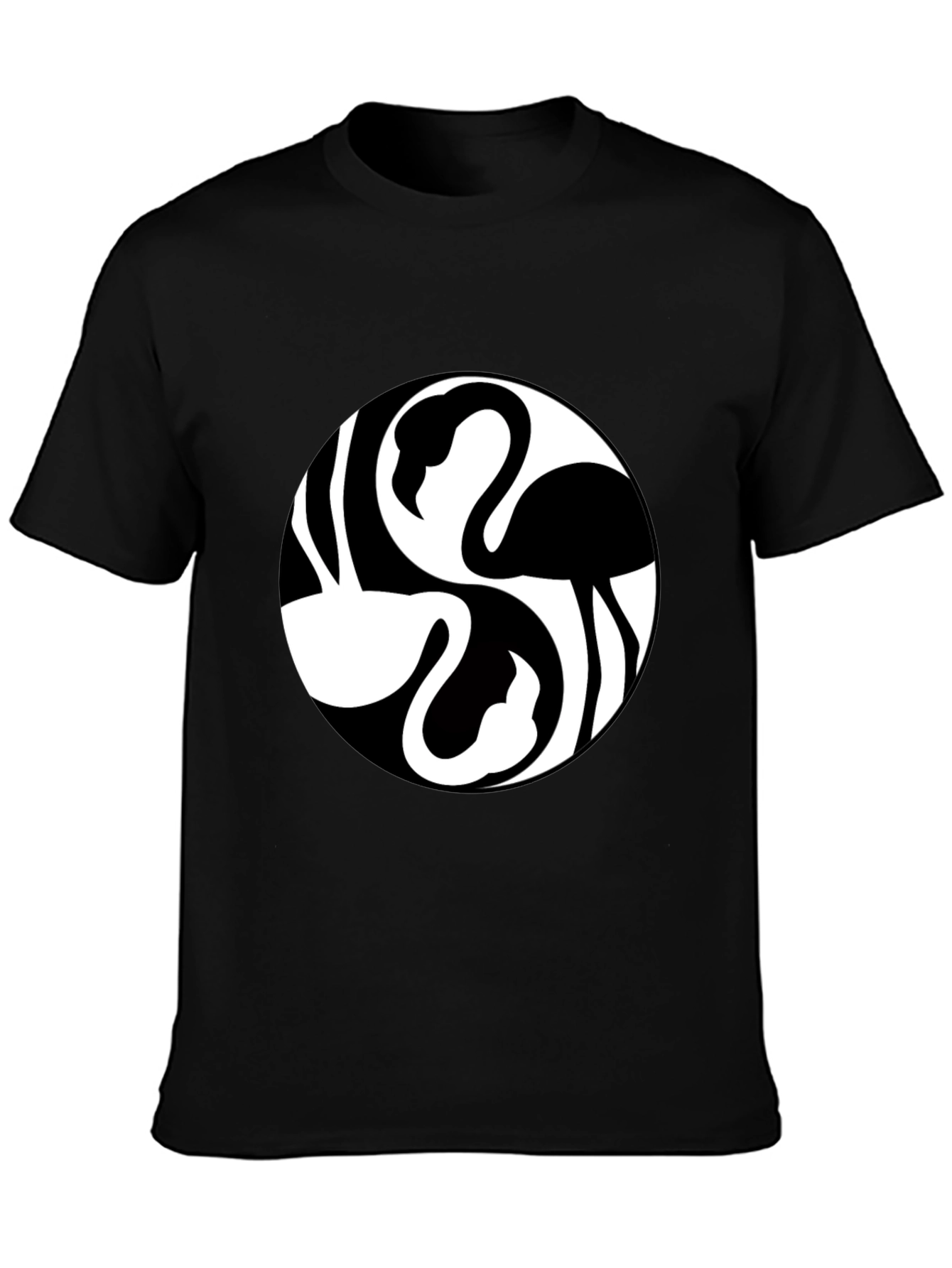 Flamingo Yin Yang Graphic Tee