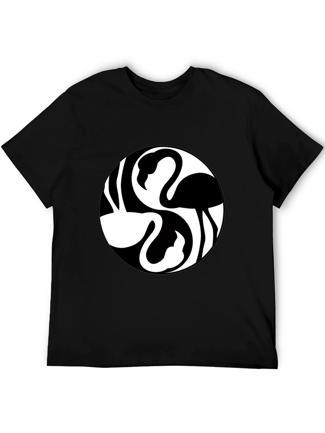 Flamingo Yin Yang Graphic Tee