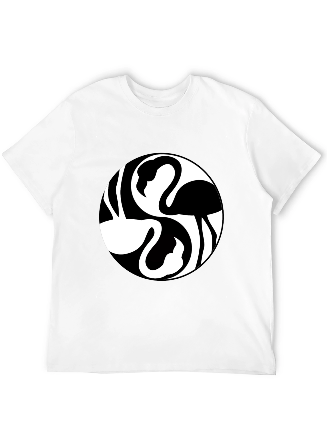 Flamingo Yin Yang Graphic Tee