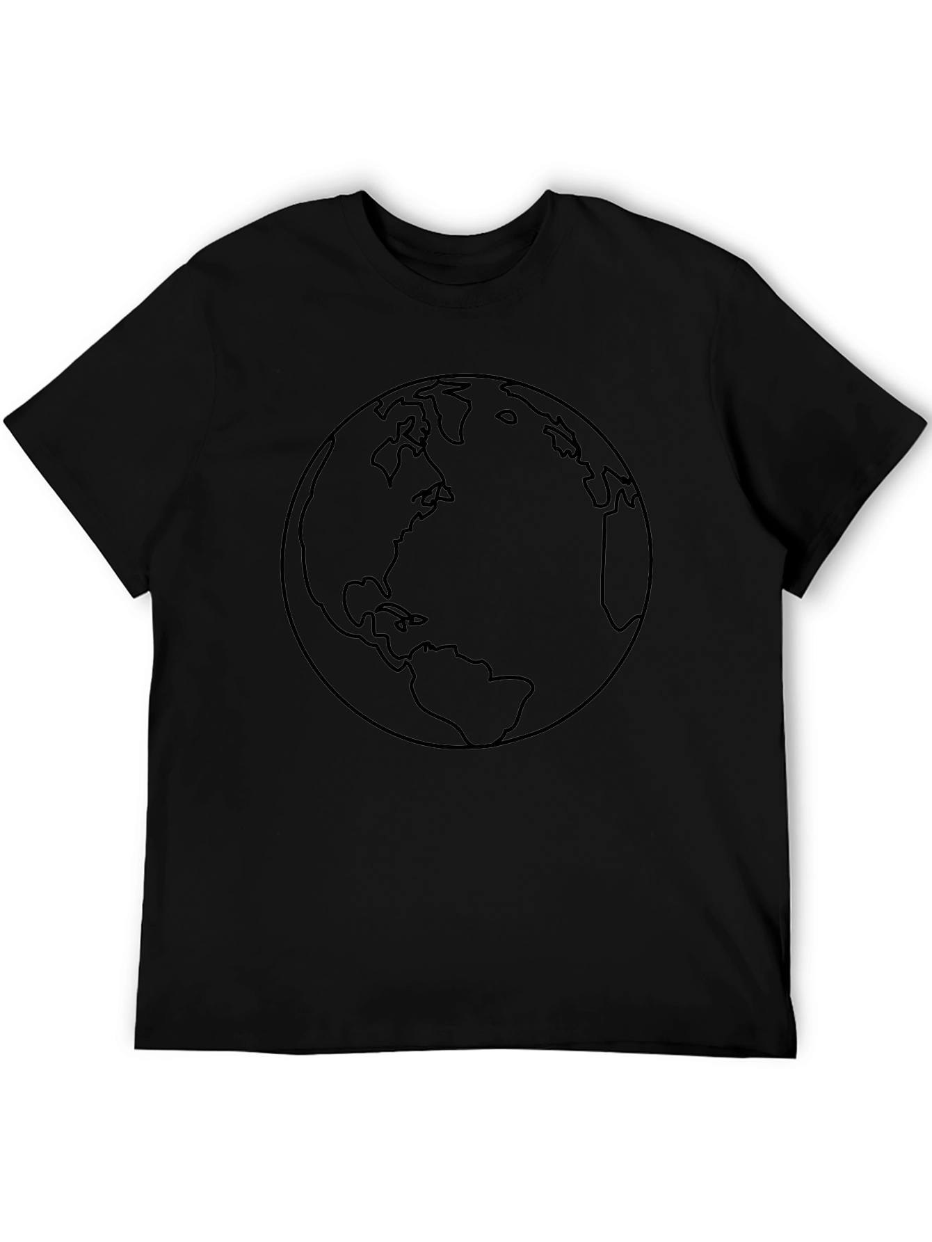 Earth Graphic Black T-Shirt