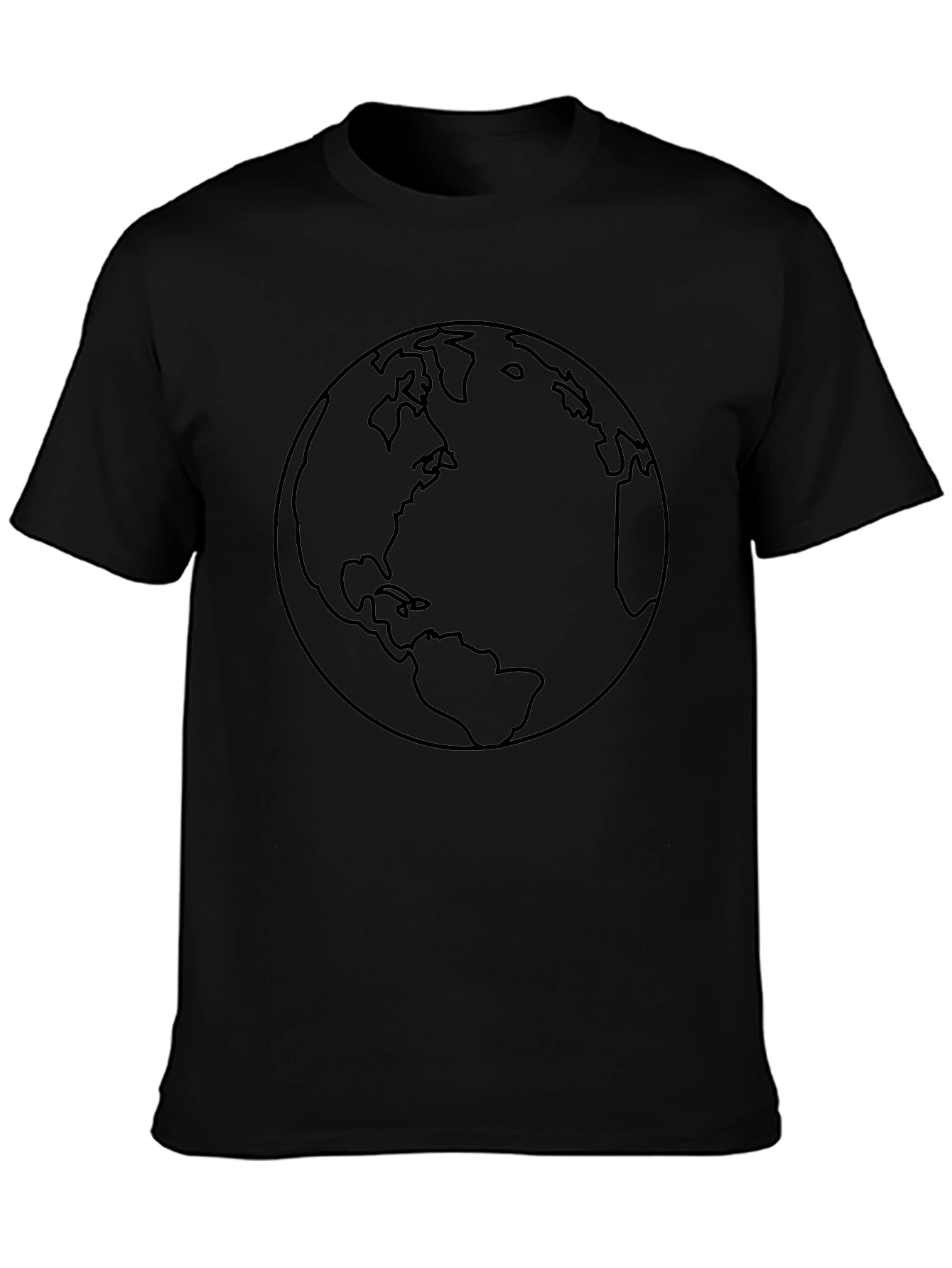 Earth Graphic Black T-Shirt