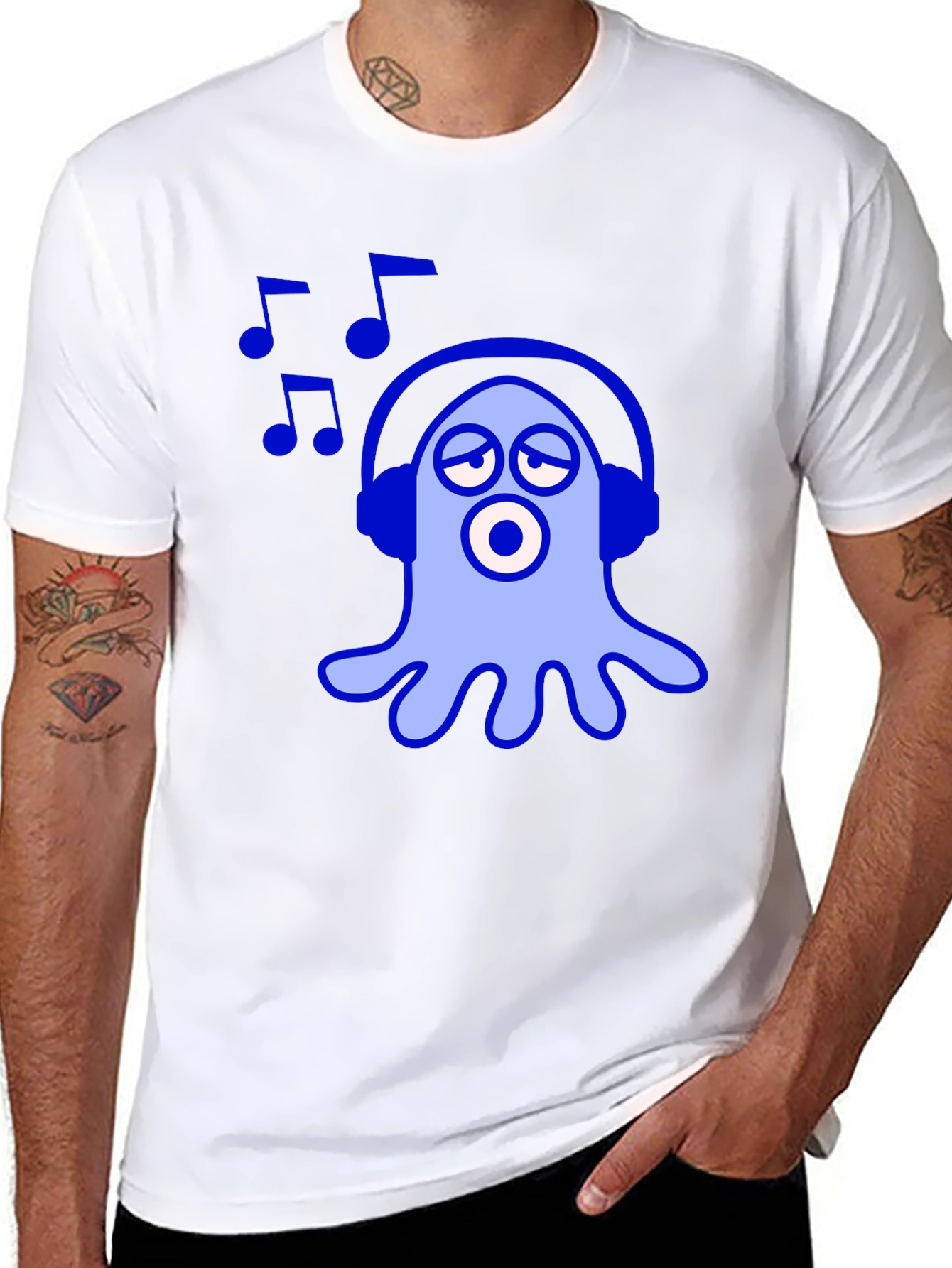 Cool Octopus Music T-Shirt