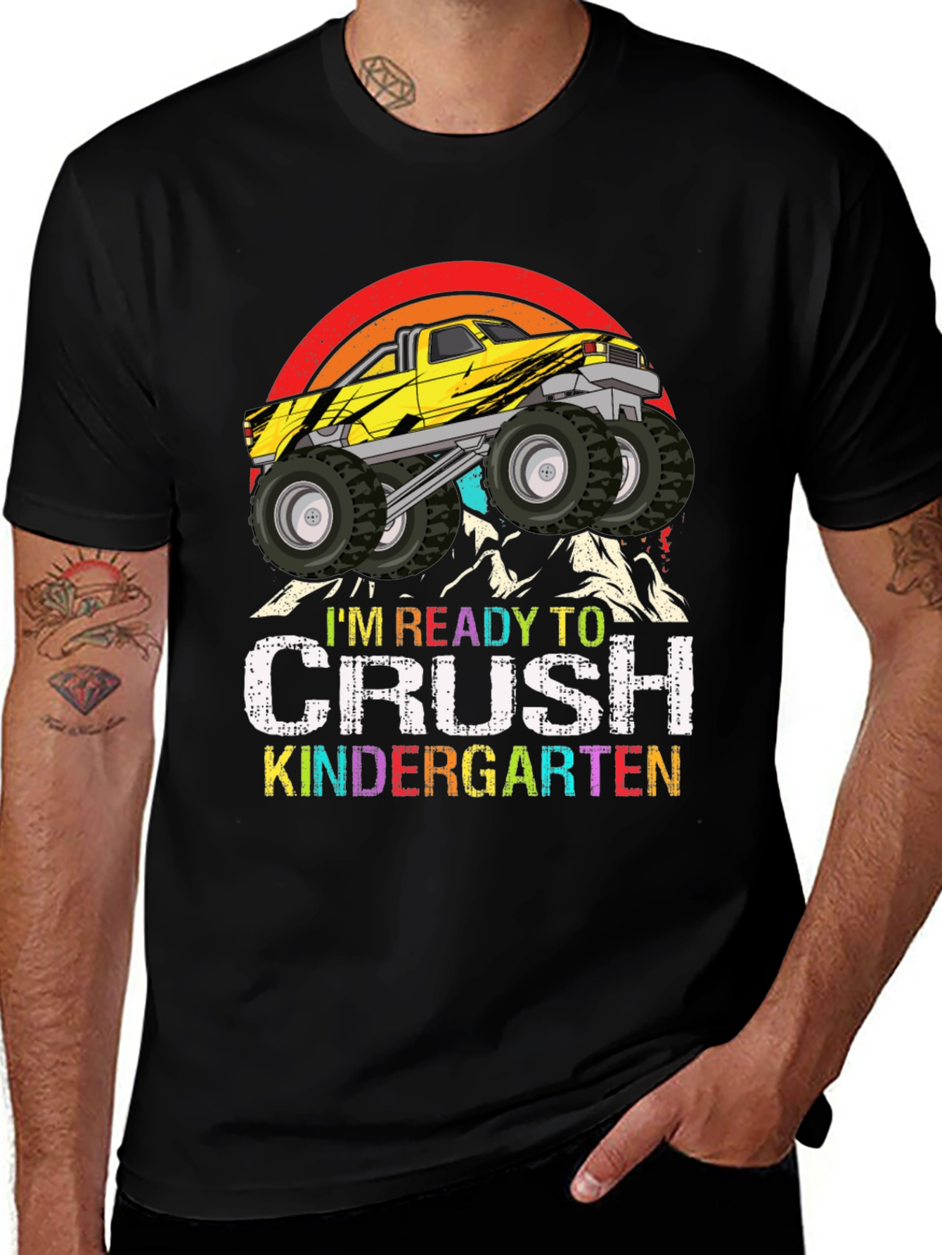 Ready to Crush Kindergarten Monster Truck T-Shirt