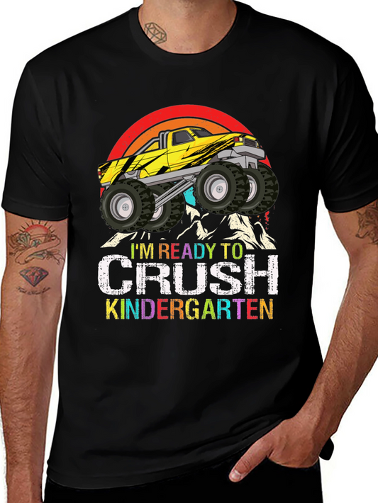 Ready to Crush Kindergarten Monster Truck T-Shirt