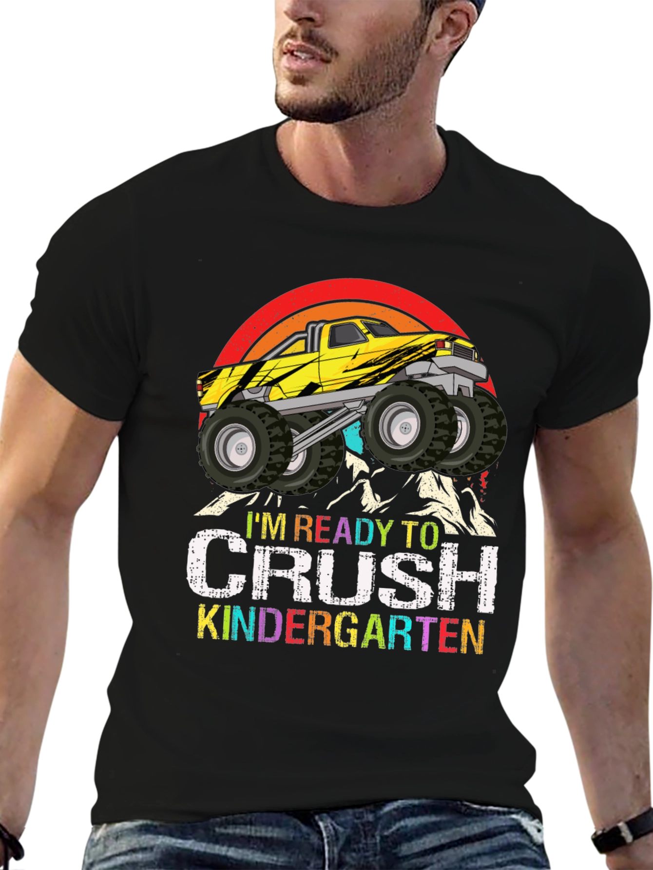 Ready to Crush Kindergarten Monster Truck T-Shirt