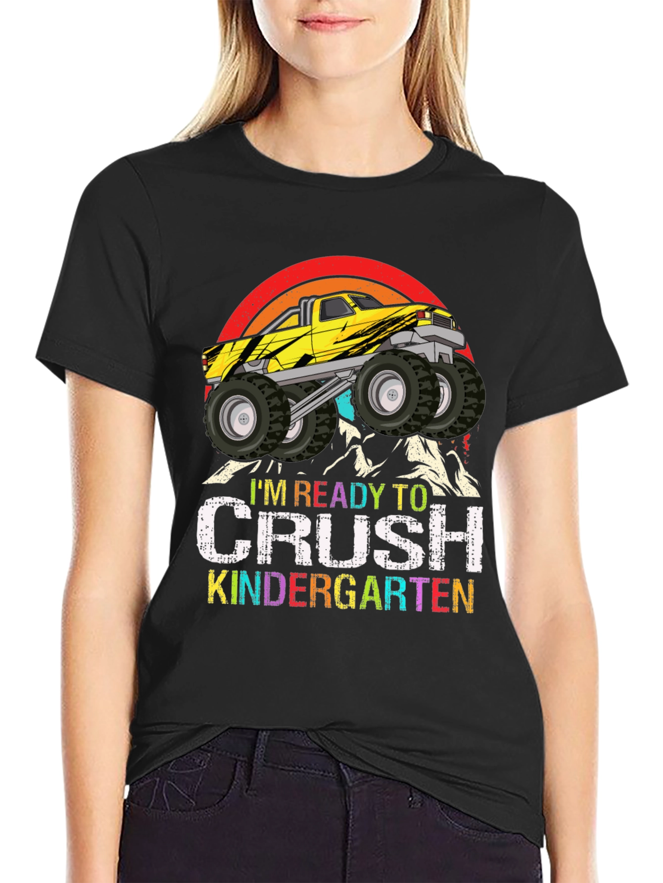 Ready to Crush Kindergarten Monster Truck T-Shirt