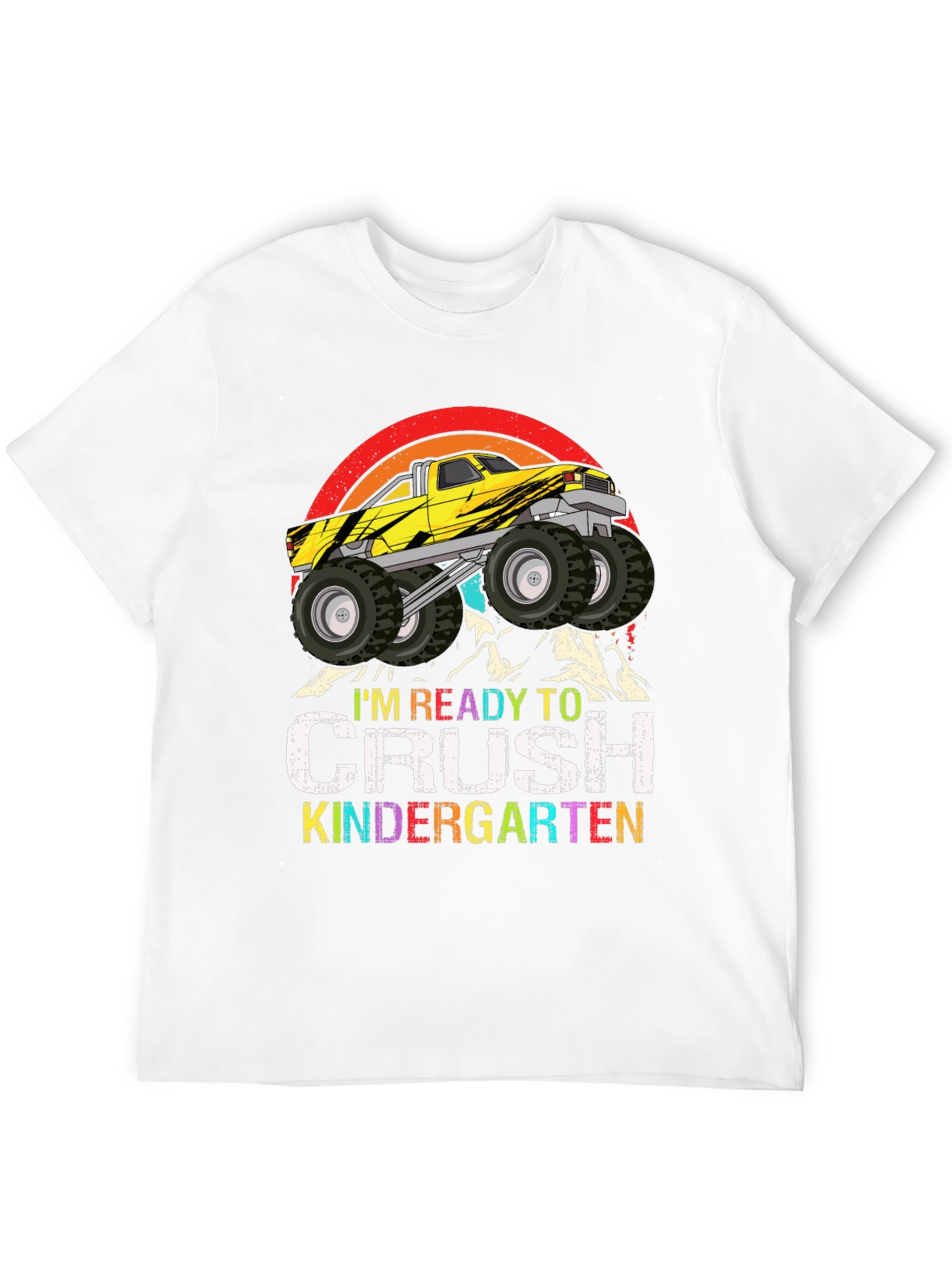 Ready to Crush Kindergarten Monster Truck T-Shirt