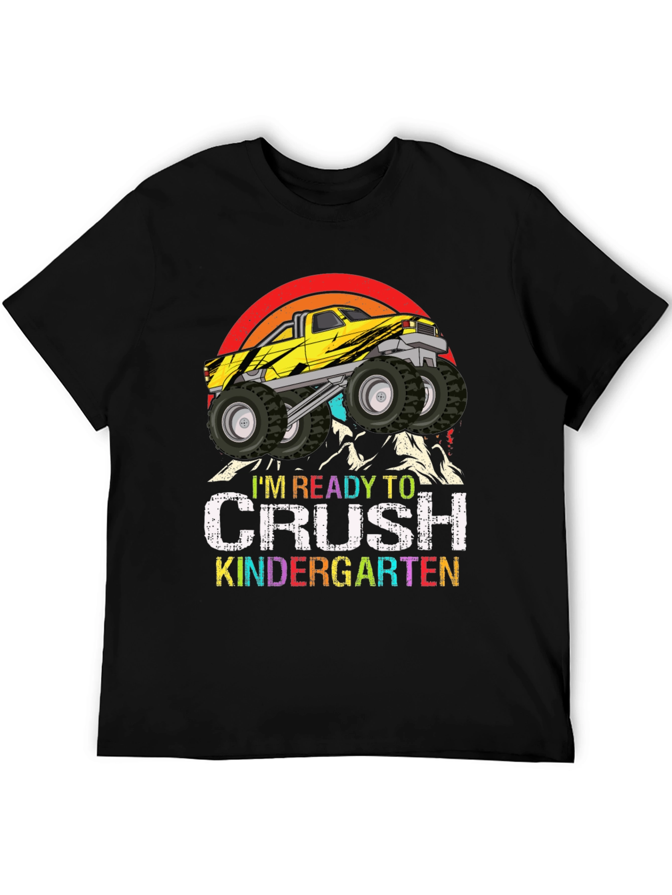 Ready to Crush Kindergarten Monster Truck T-Shirt