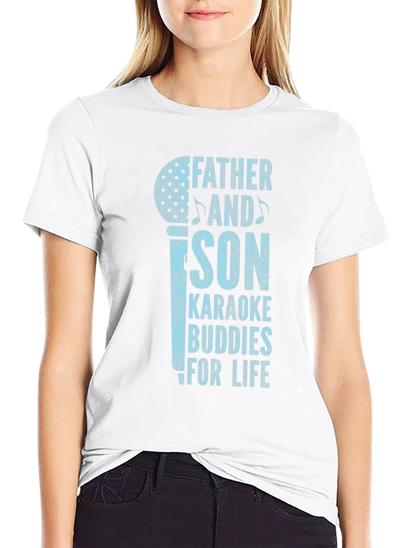 Father and Son Karaoke Buddies T-Shirt