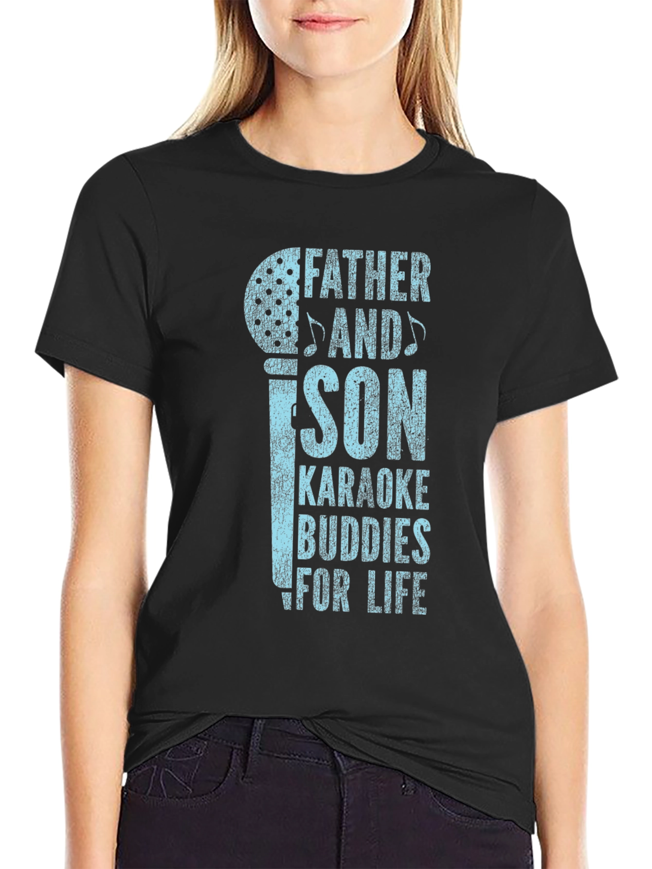Father and Son Karaoke Buddies T-Shirt