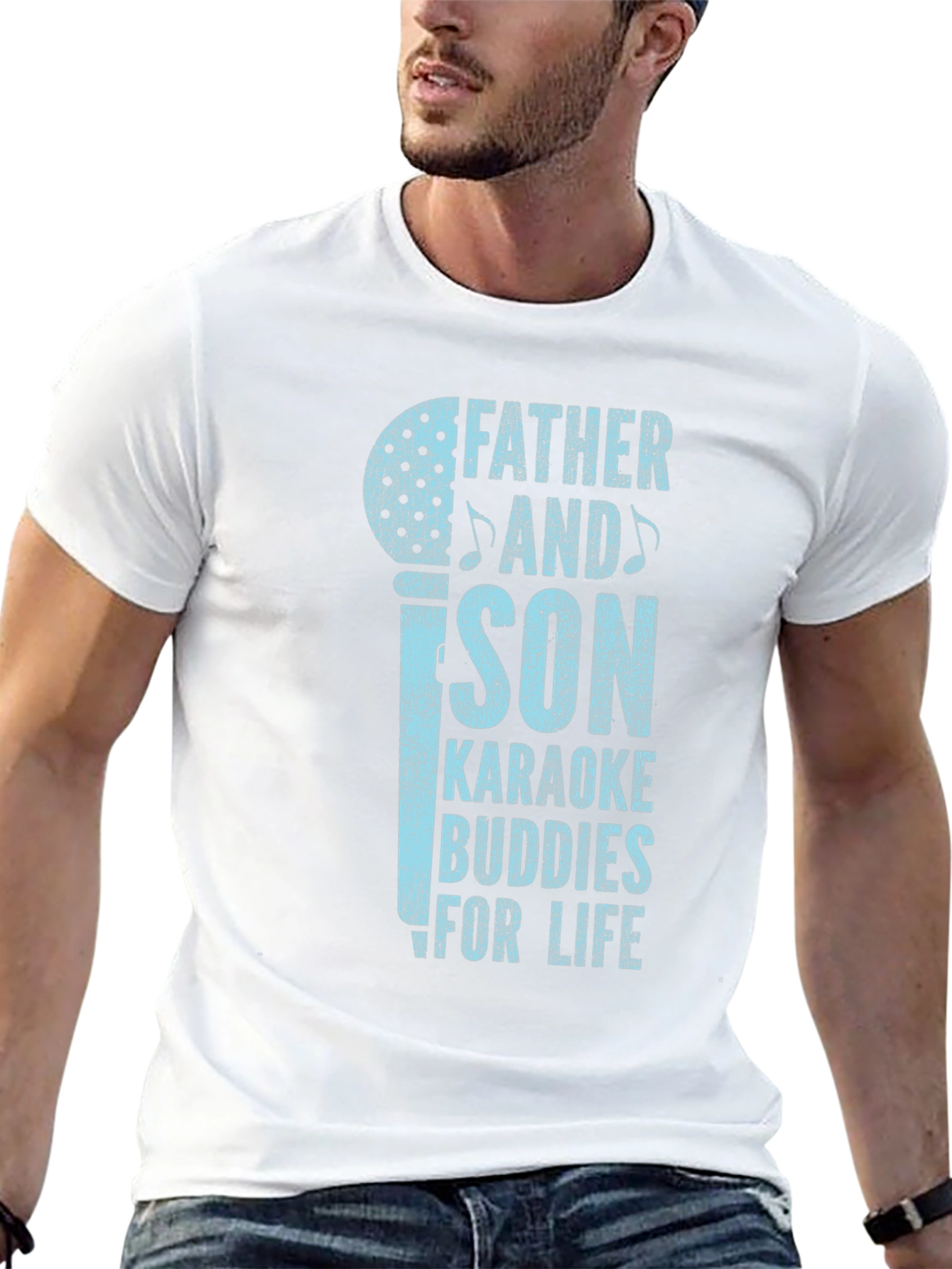 Father and Son Karaoke Buddies T-Shirt