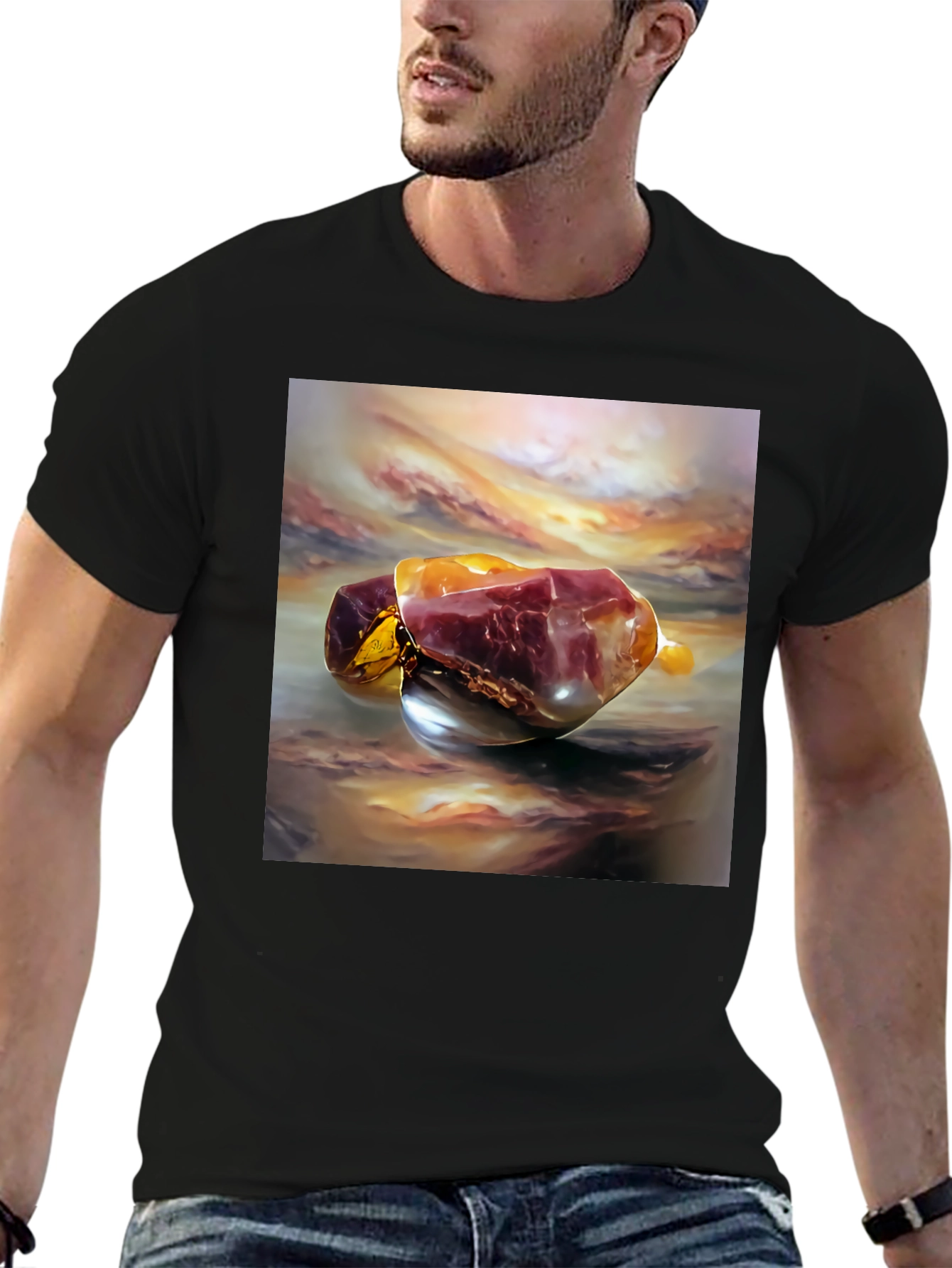 Abstract Gemstone Art T-Shirt