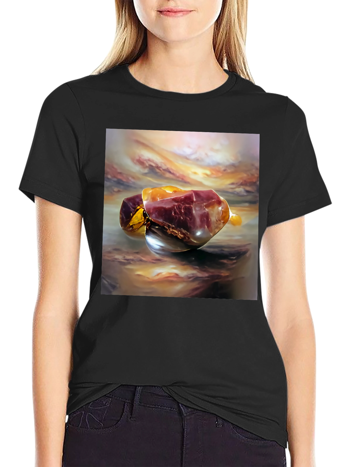 Abstract Gemstone Art T-Shirt
