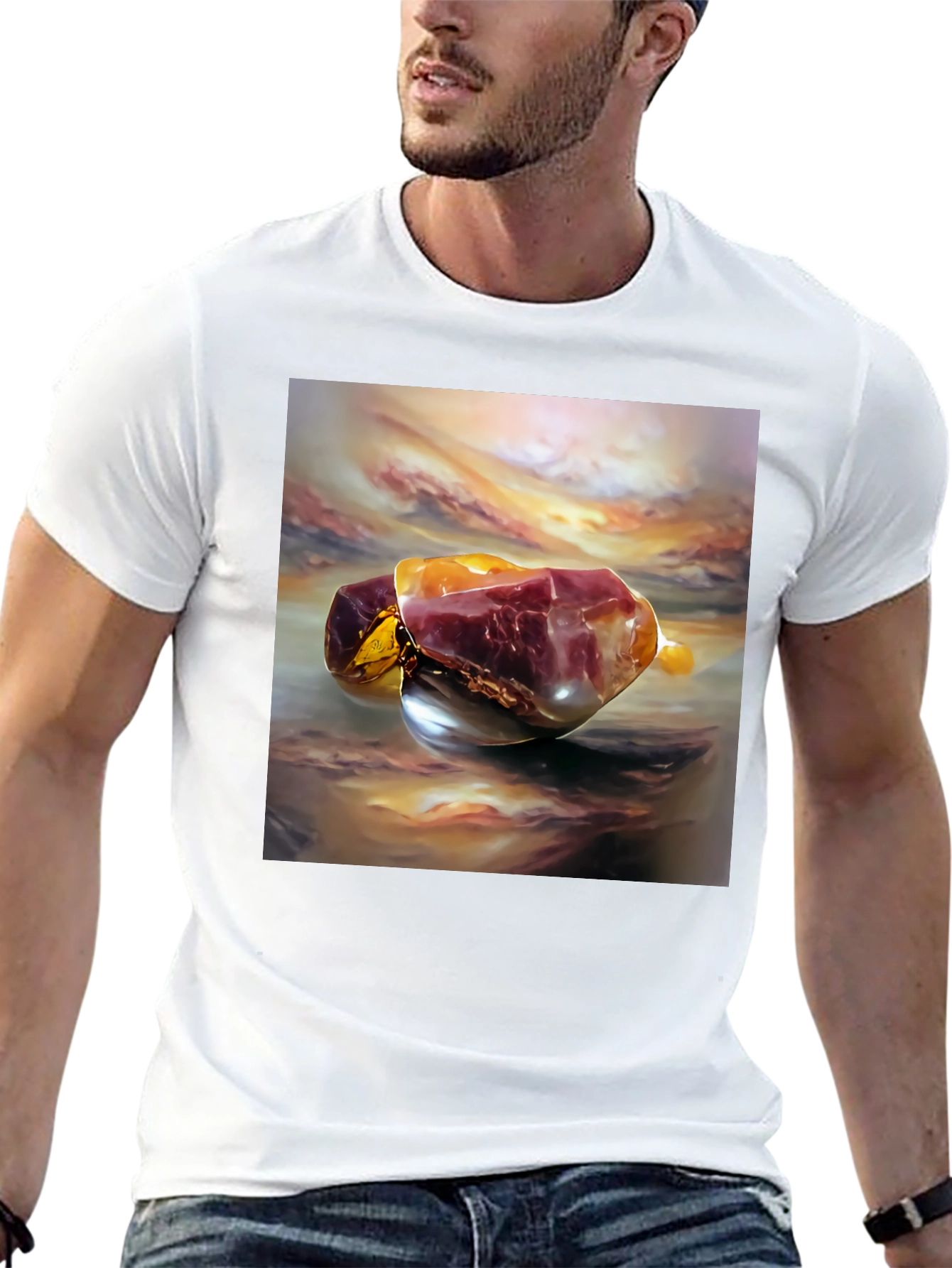 Abstract Gemstone Art T-Shirt