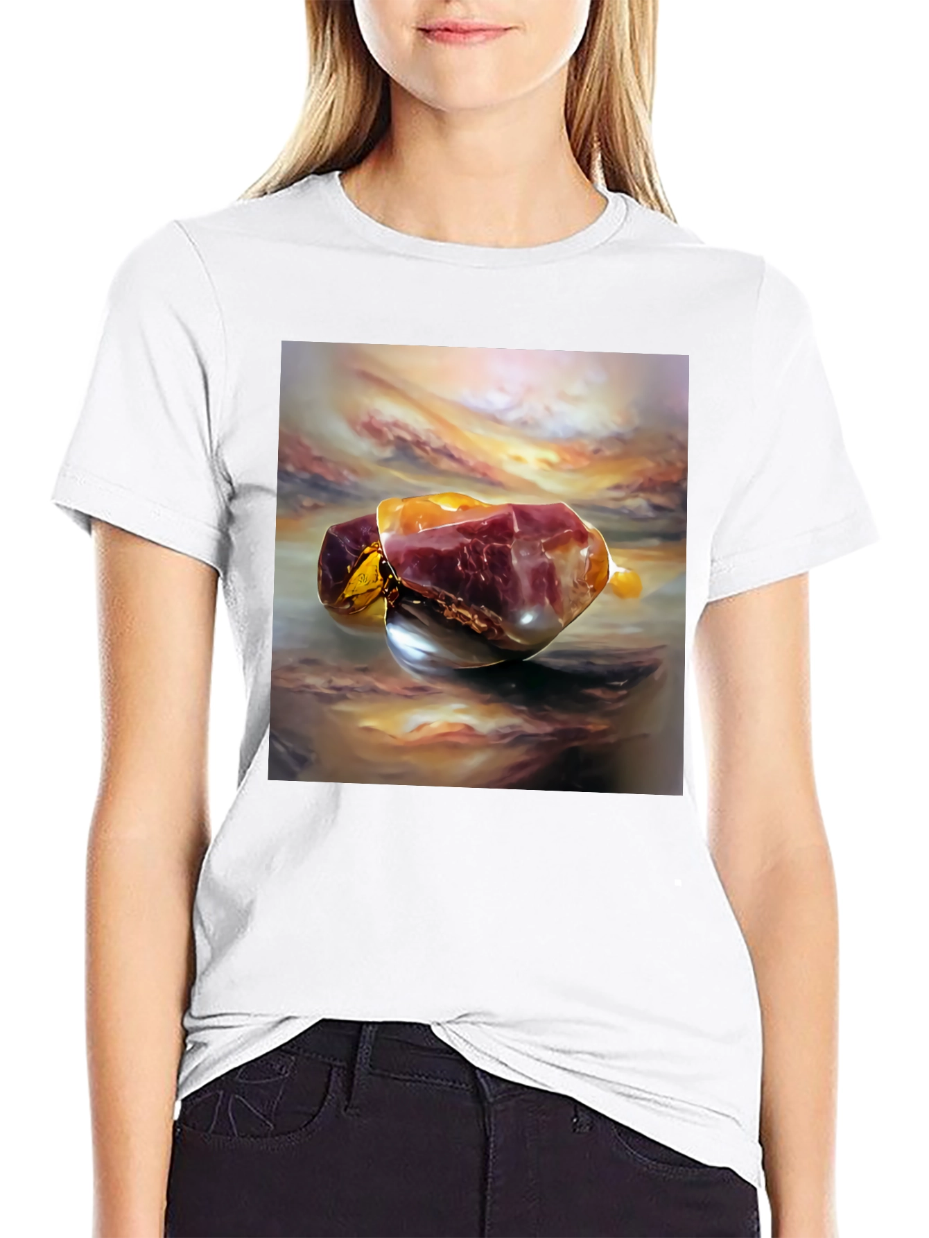Abstract Gemstone Art T-Shirt