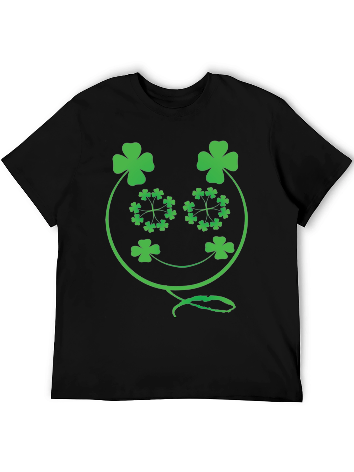 Shamrock Face Graphic Tee - St. Patricks Day Apparel