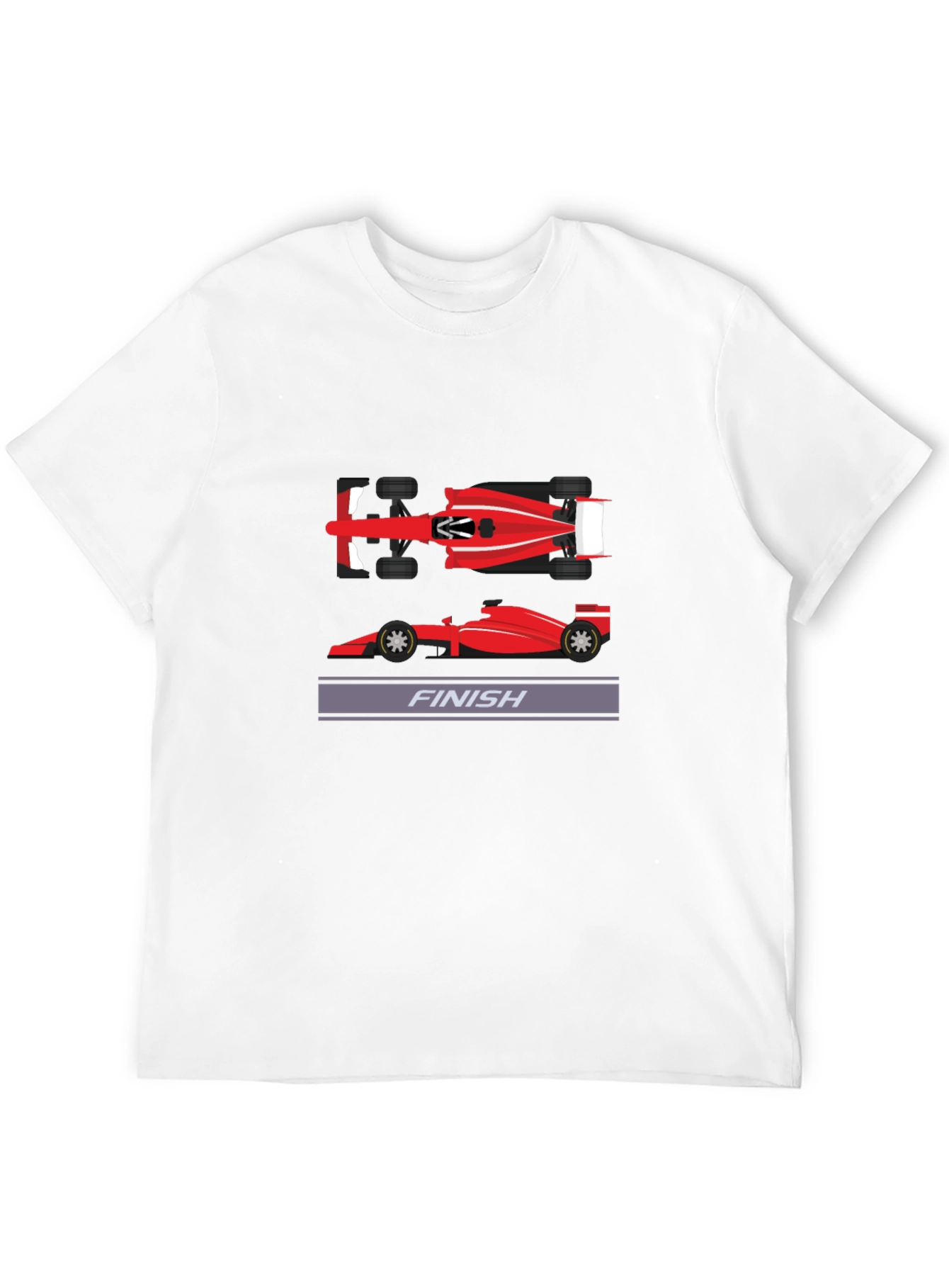 Formula Racing Finish Line Graphic Tee - Black